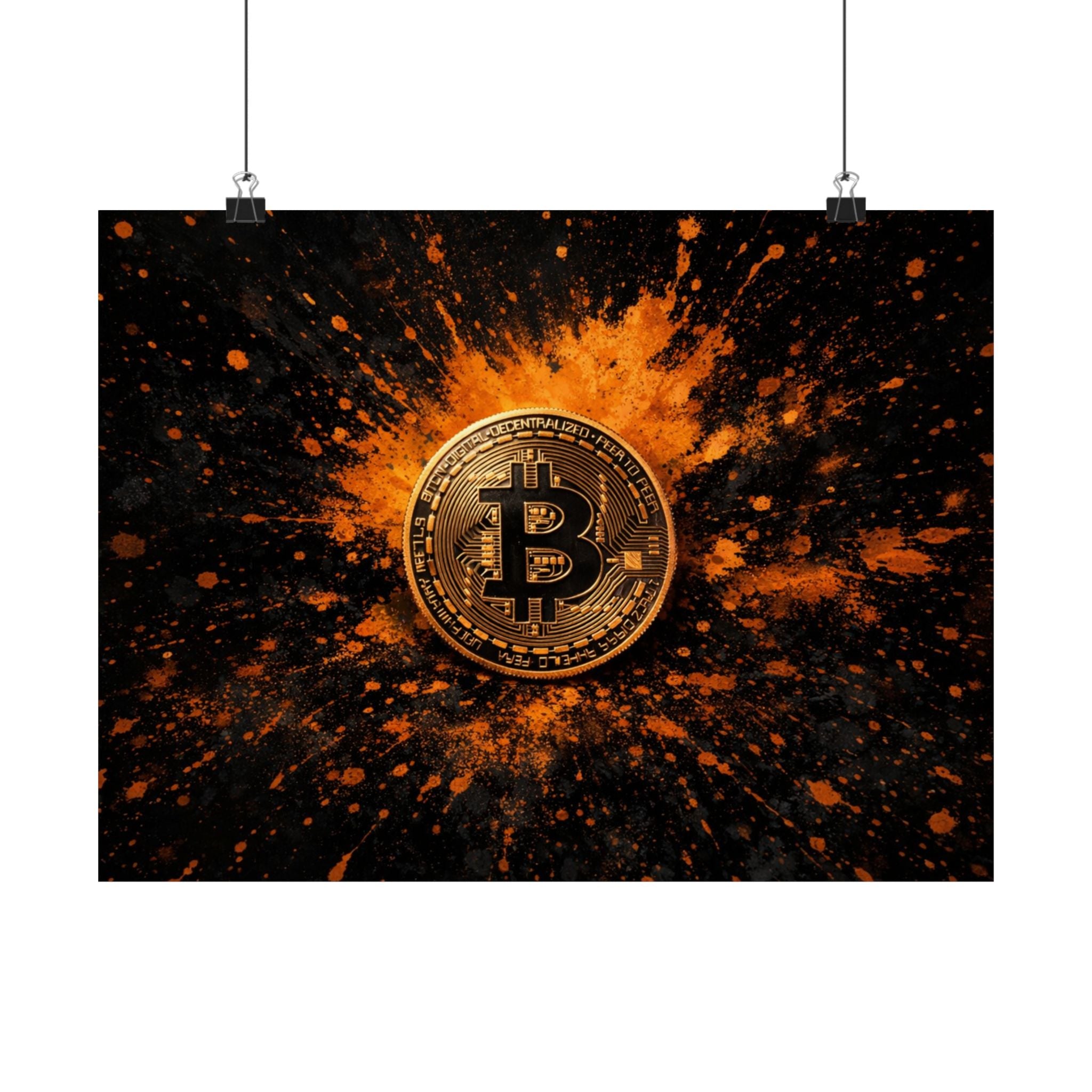 Bitcoin Full Art Matte Horizontal Posters