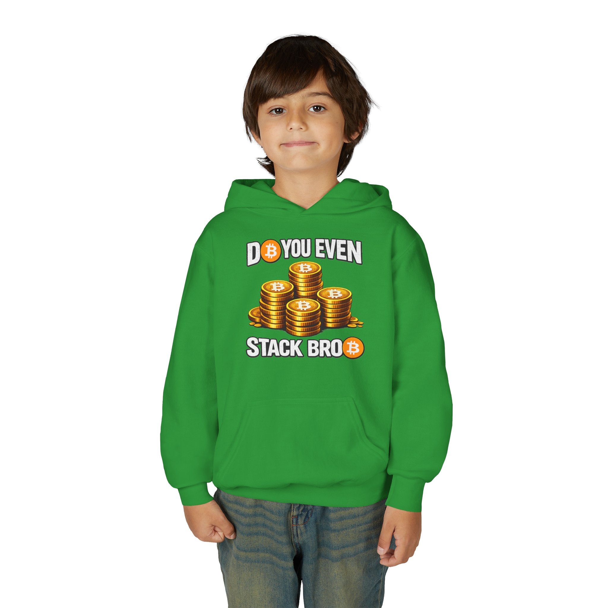 Do You Even Stack Bro Youth Heavy Blend Hooded Sweatshirt