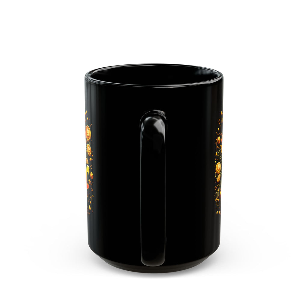 Stack Sats Abstract Black Mug (11oz, 15oz)