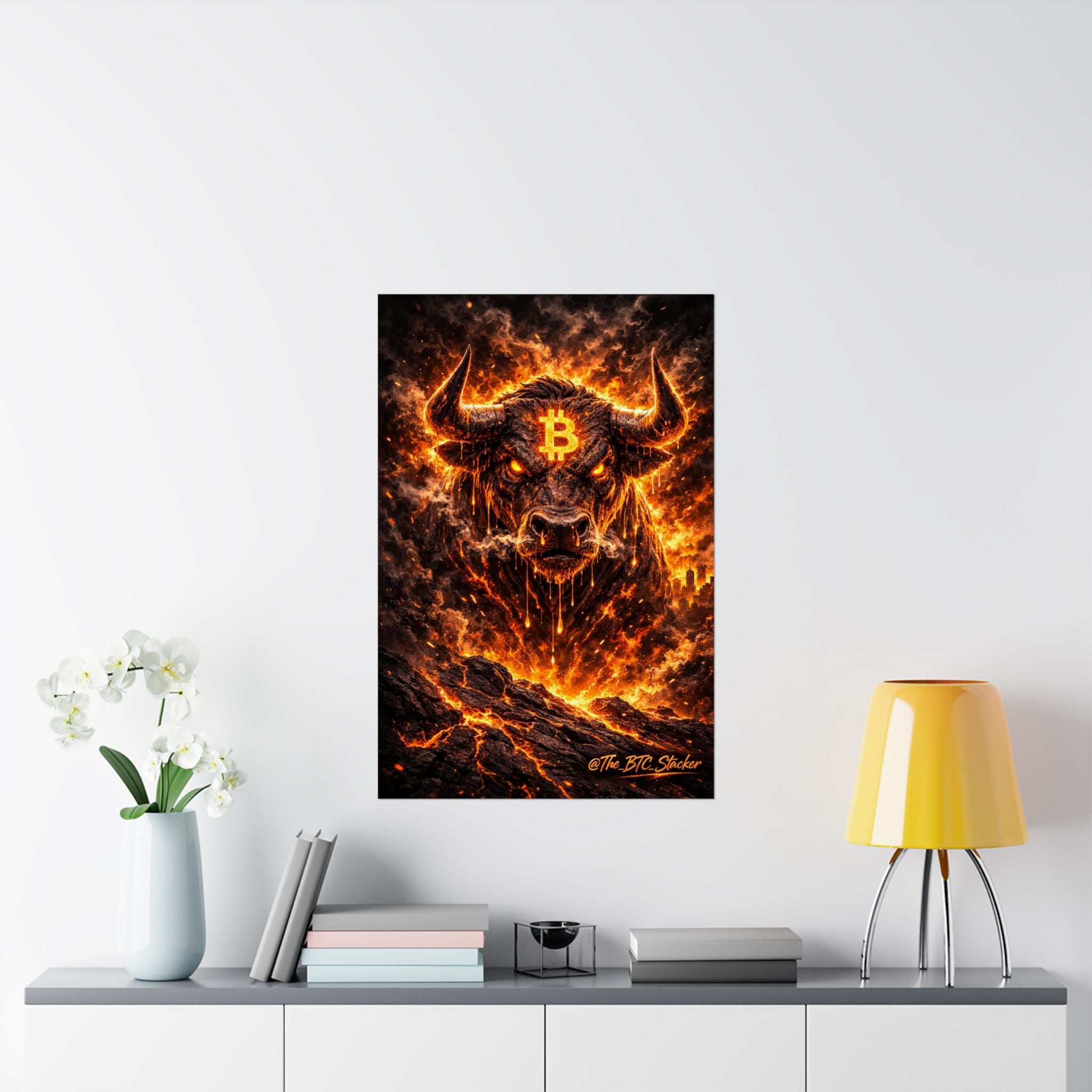 Bitcoin Bull Matte Vertical Posters