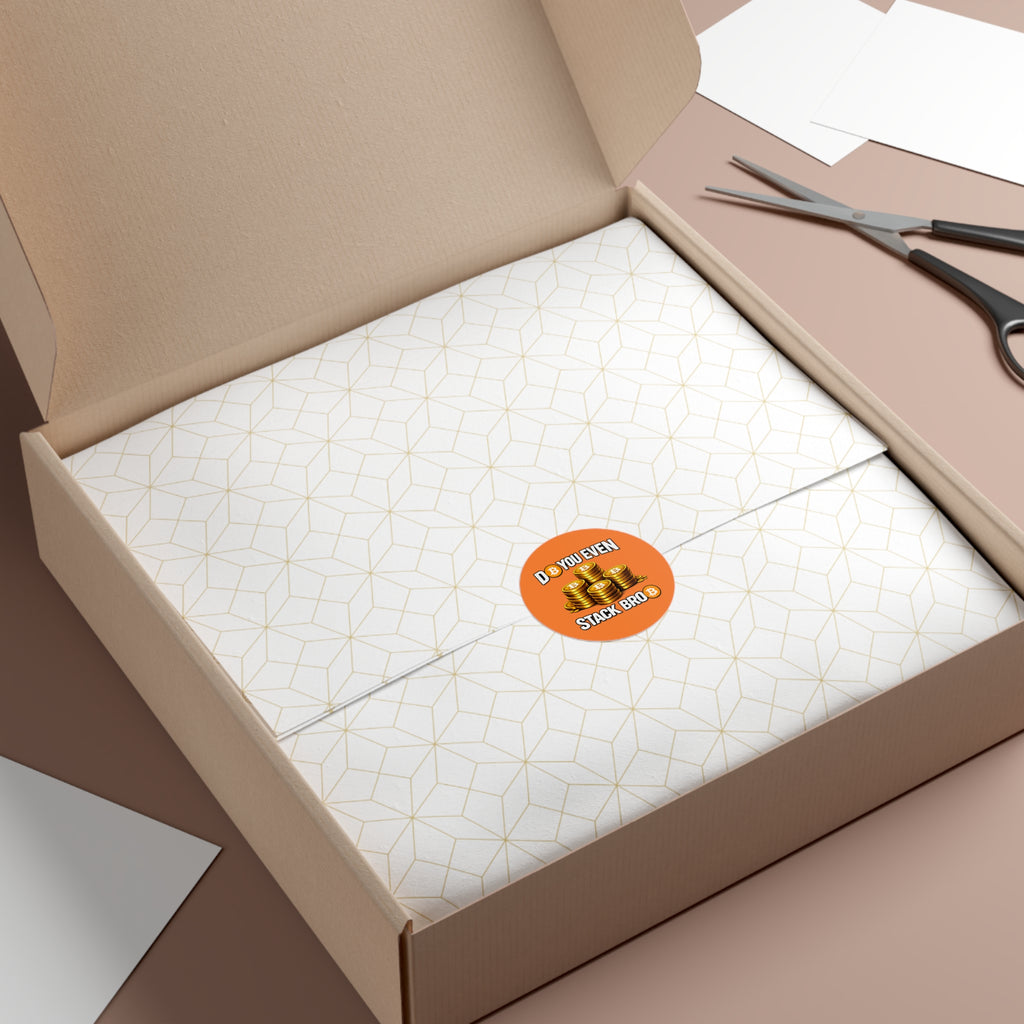 Do You Even Stack Bro Round Vinyl Stickers