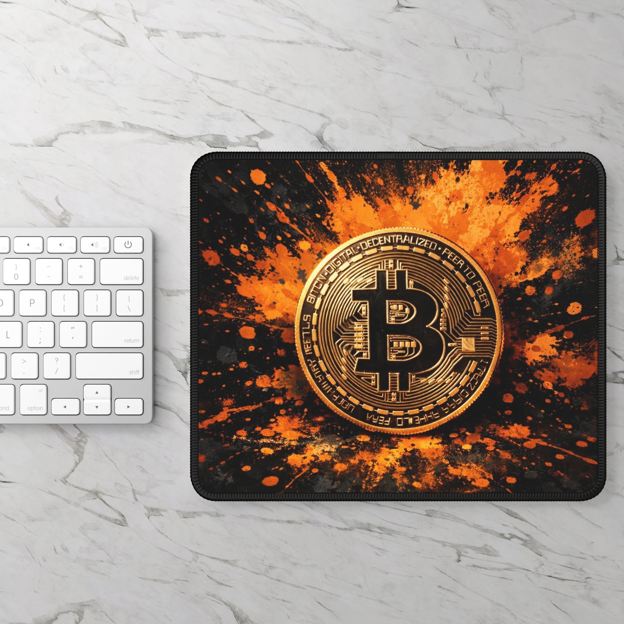 Bitcoin Abstract Gaming Mouse Pad