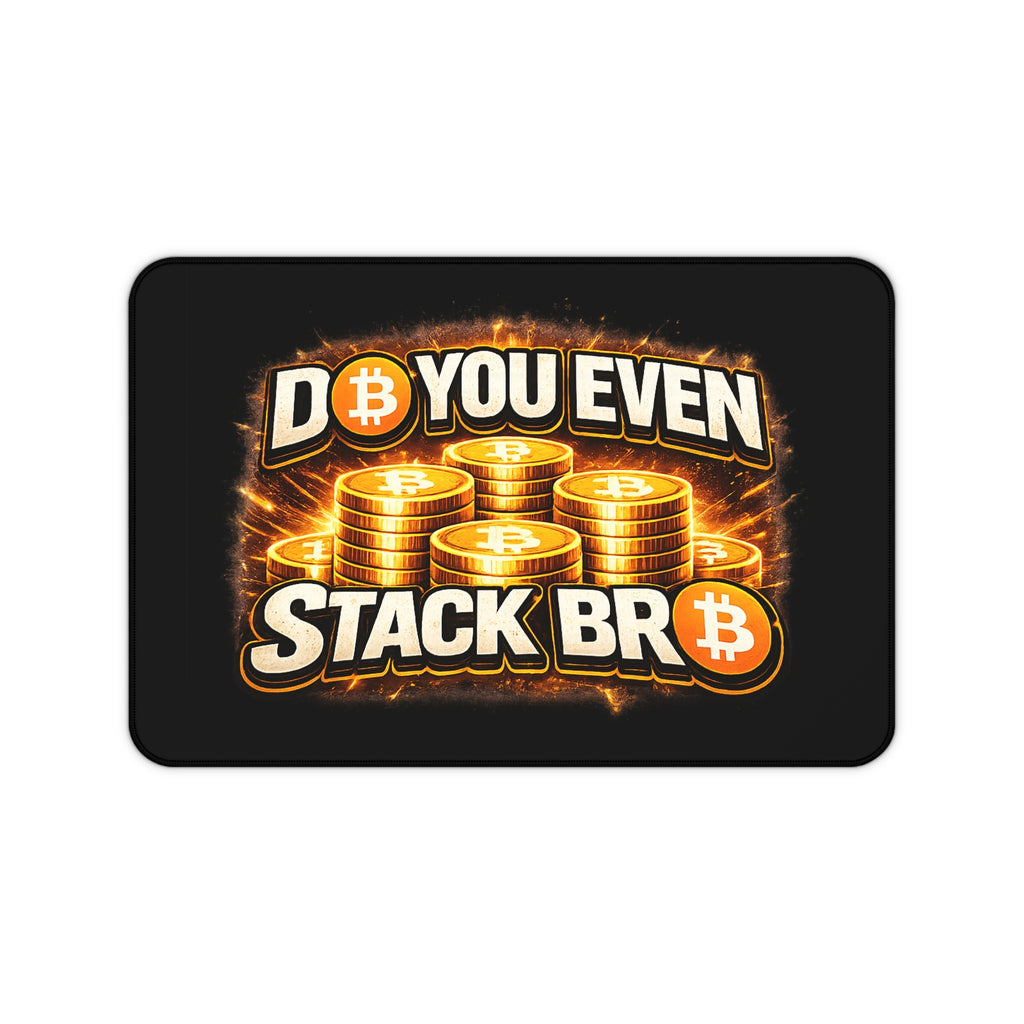 Do You Even Stack Bro Full Art Black Desk Mat