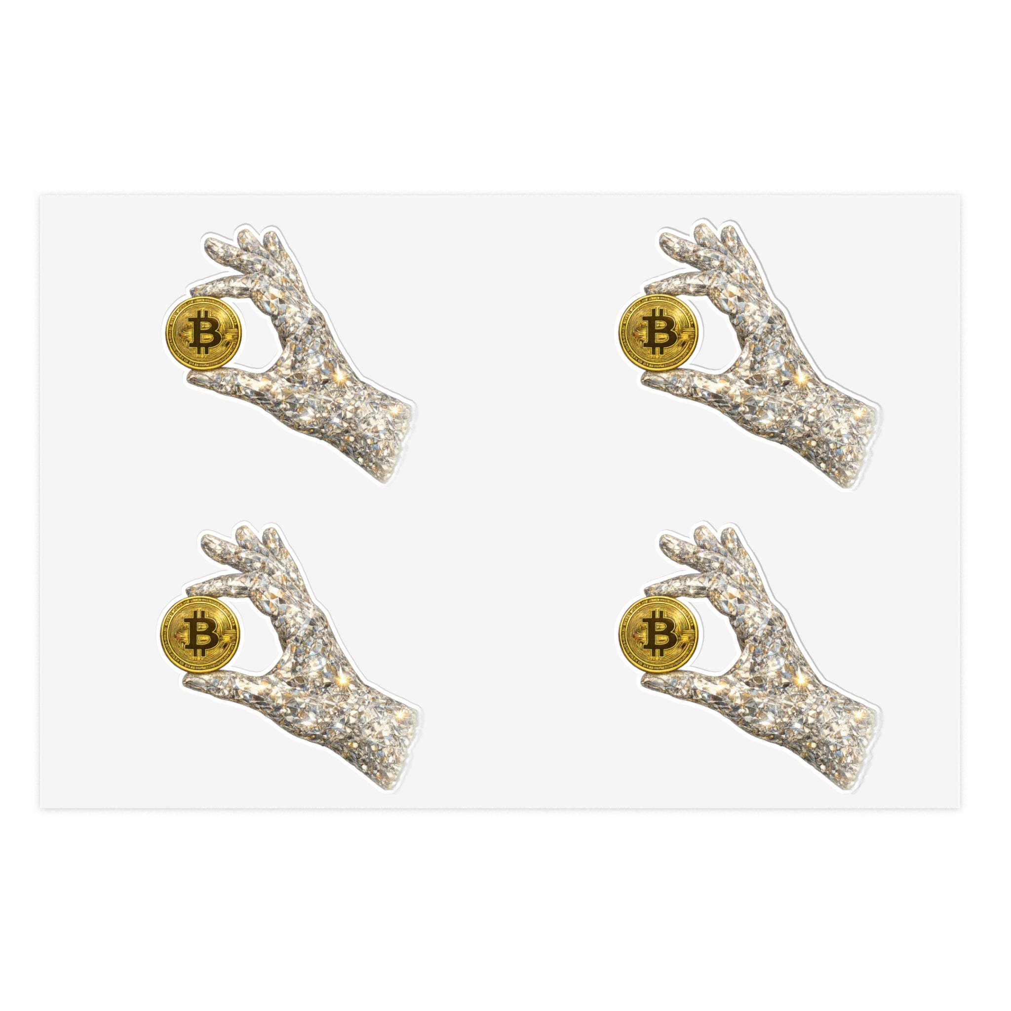 Diamond Hand Sticker Sheets