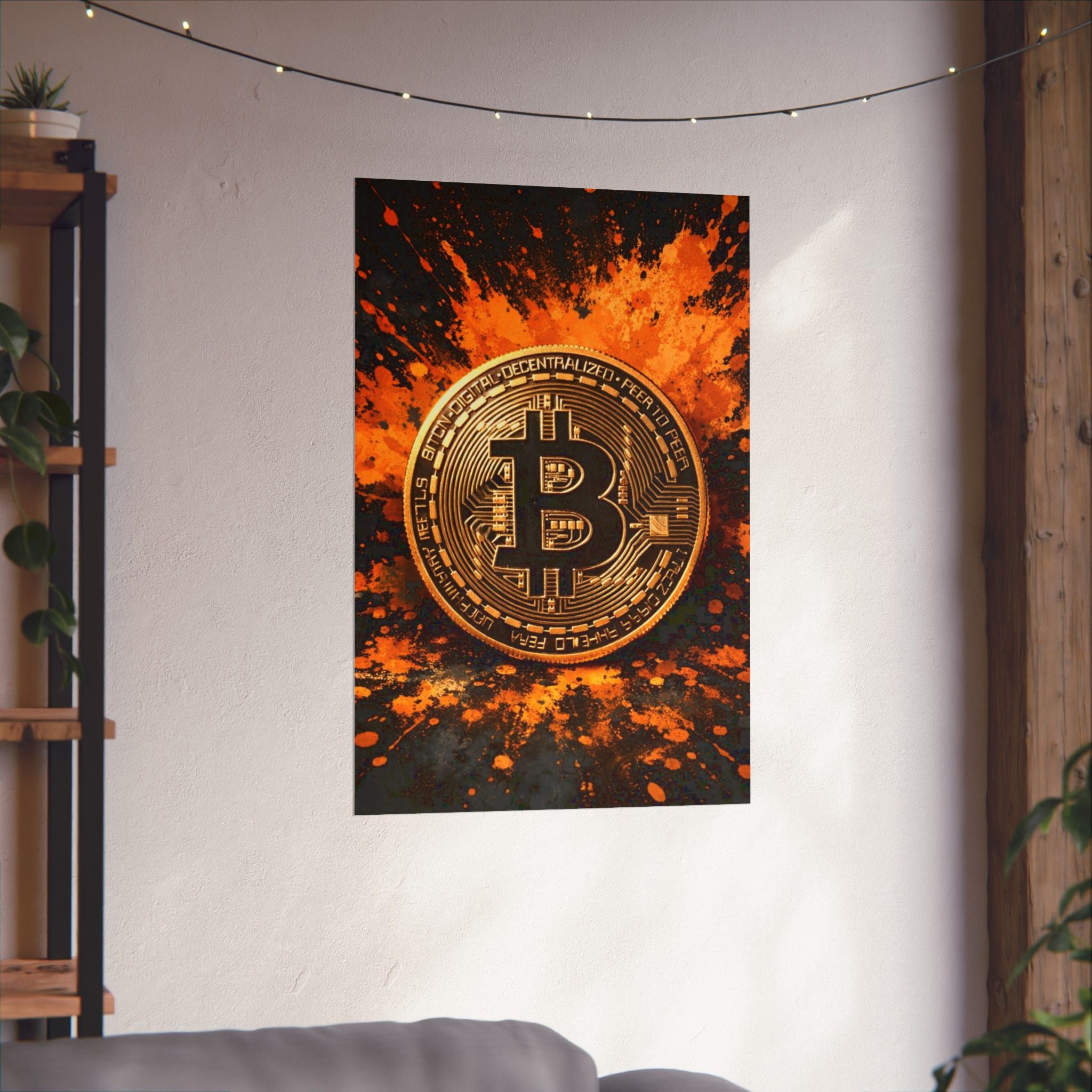 Bitcoin Full Art Matte Vertical Posters