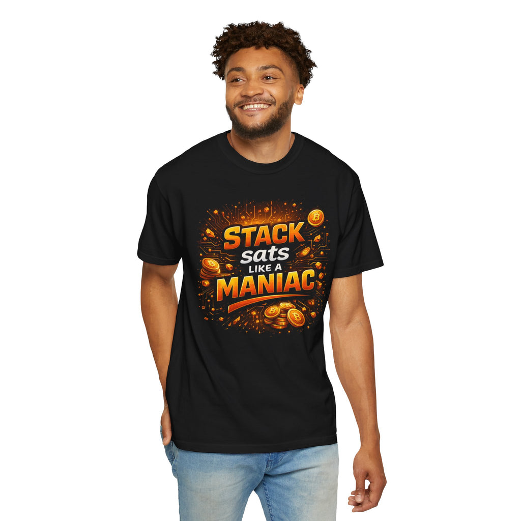 Stack Sats Unisex Garment-Dyed T-shirt