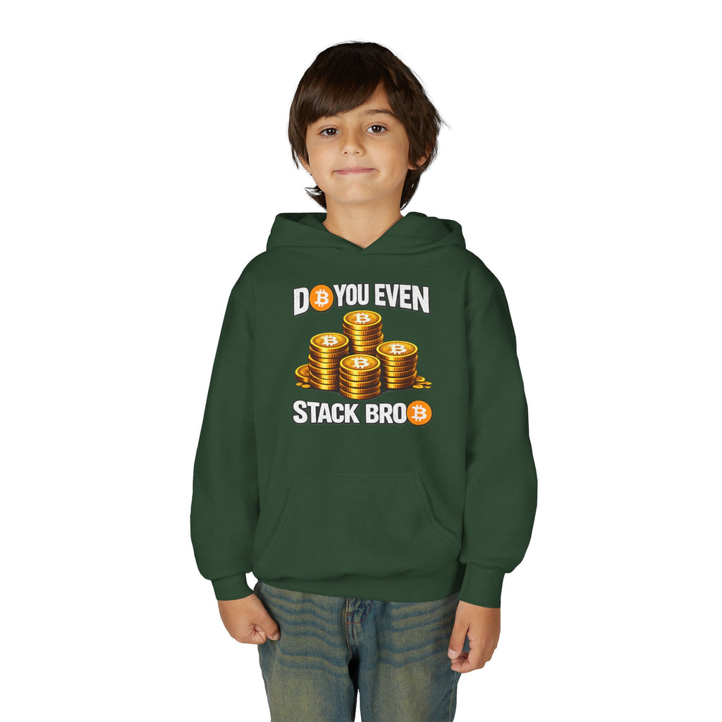 Do You Even Stack Bro Youth Heavy Blend Hooded Sweatshirt