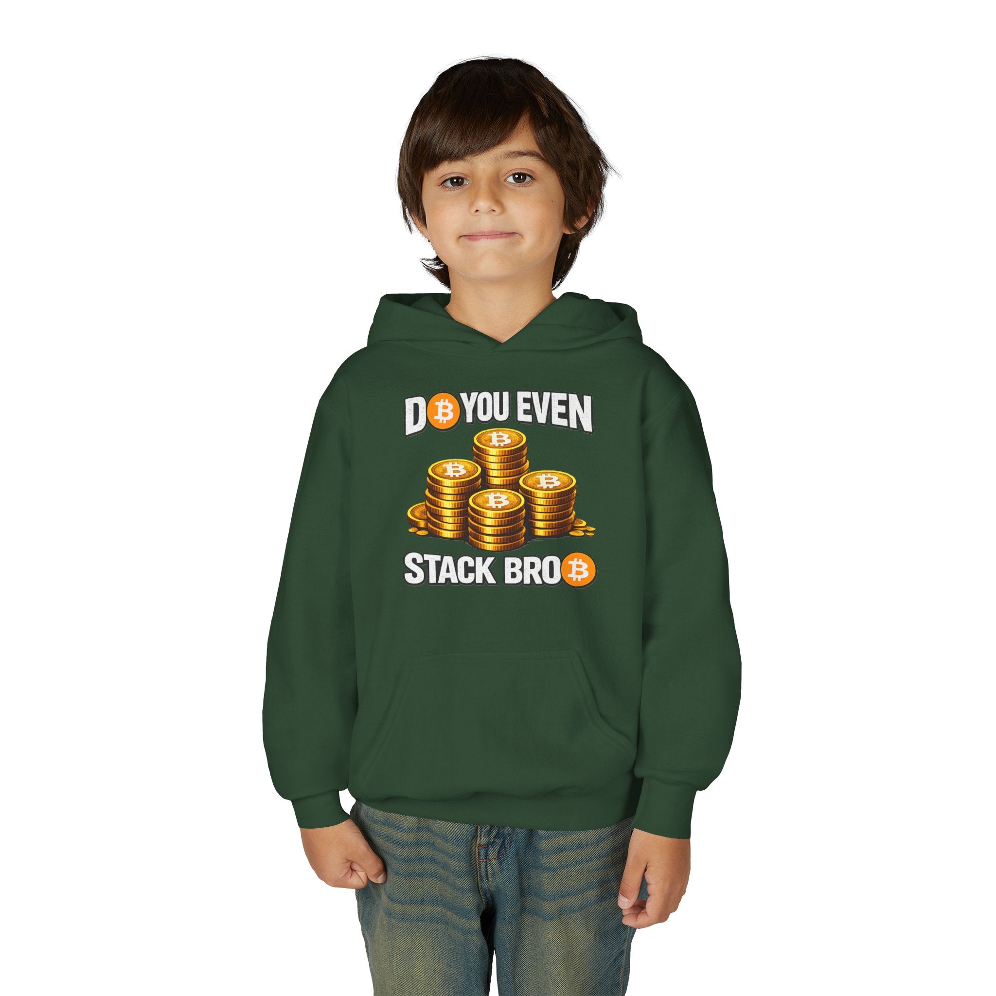 Do You Even Stack Bro Youth Heavy Blend Hooded Sweatshirt