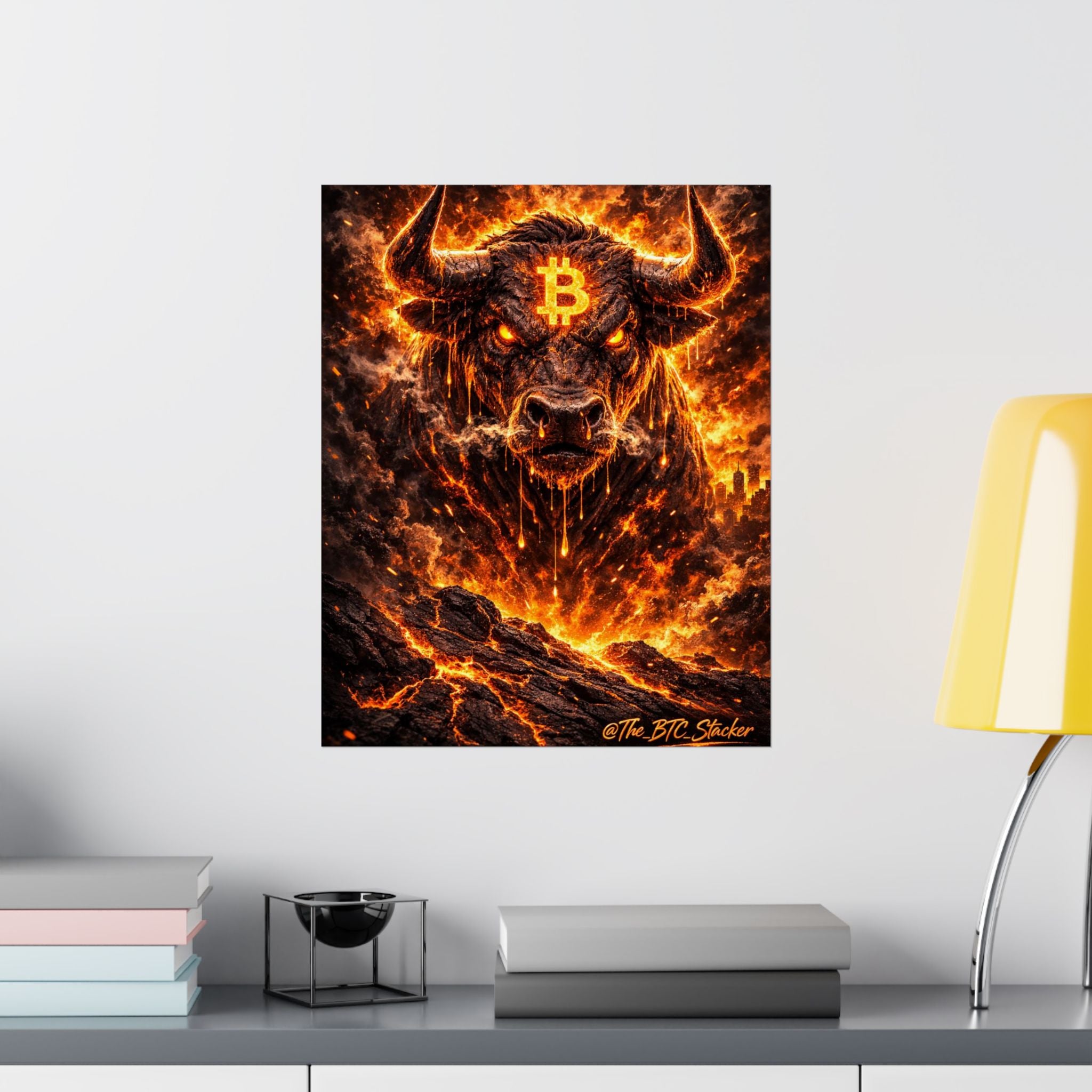 Bitcoin Bull Matte Vertical Posters