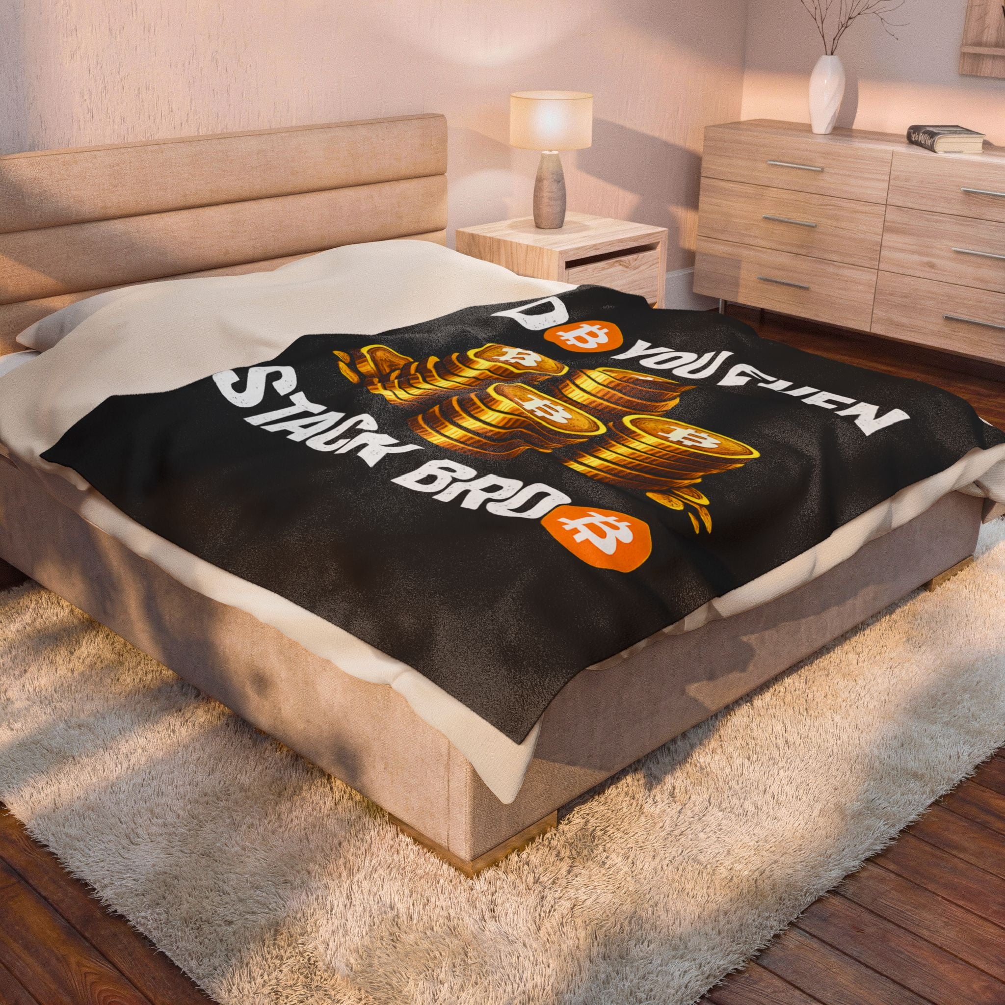 Do You Even Stack Full Art Velveteen Plush Blanket