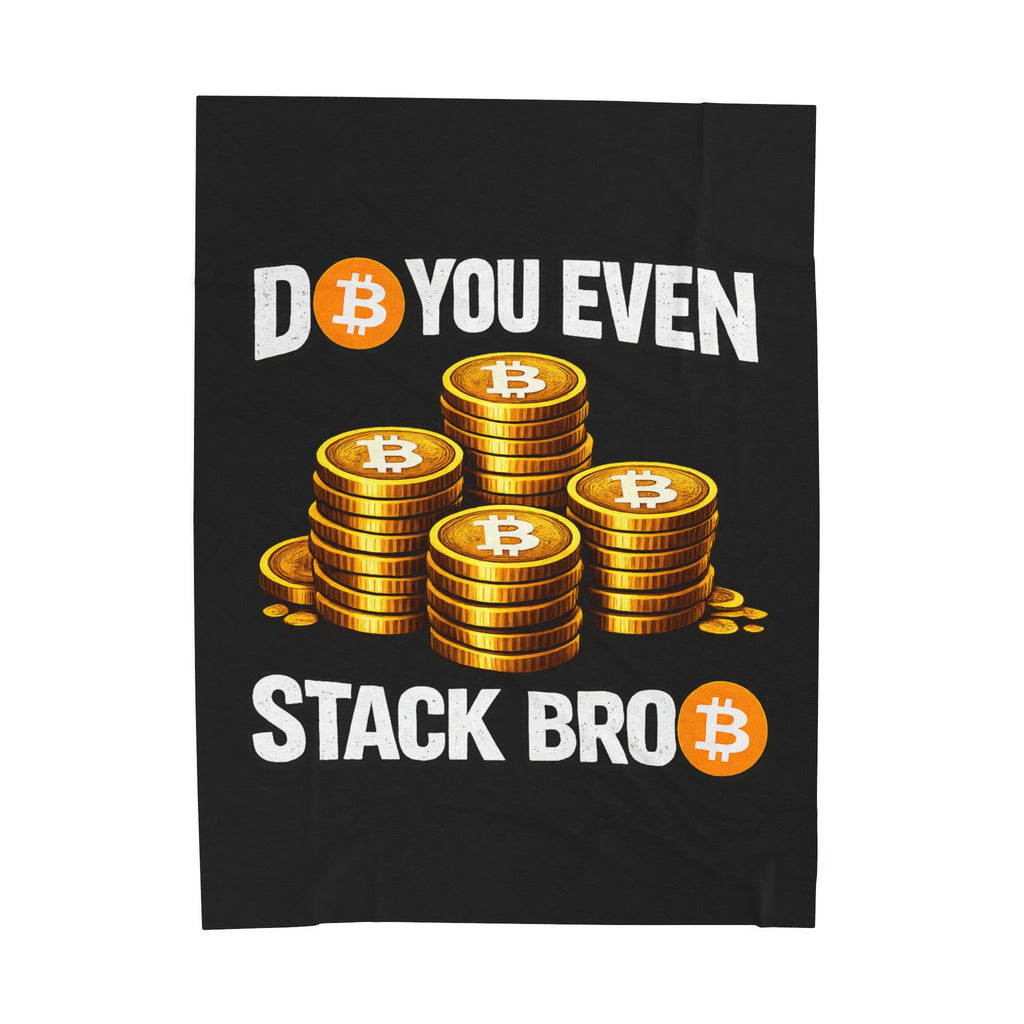 Do You Even Stack Full Art Velveteen Plush Blanket