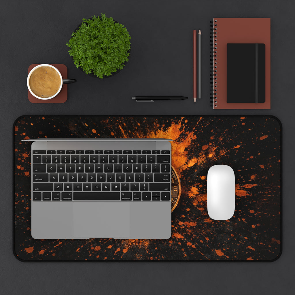 Bitcoin Abstract Desk Mat