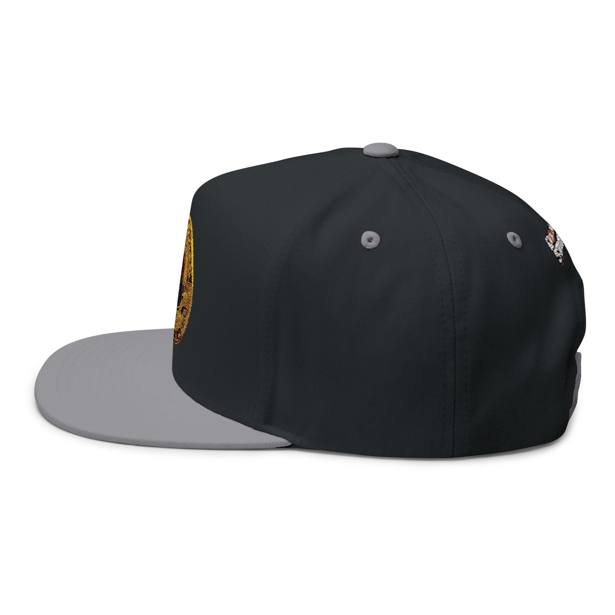Bitcoin Logo Flat Bill Cap (Embroidery)