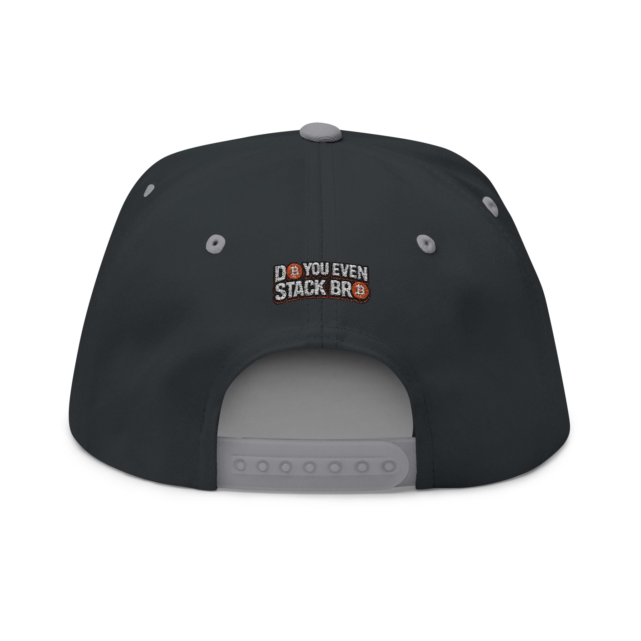 Bitcoin Logo Flat Bill Cap (Embroidery)