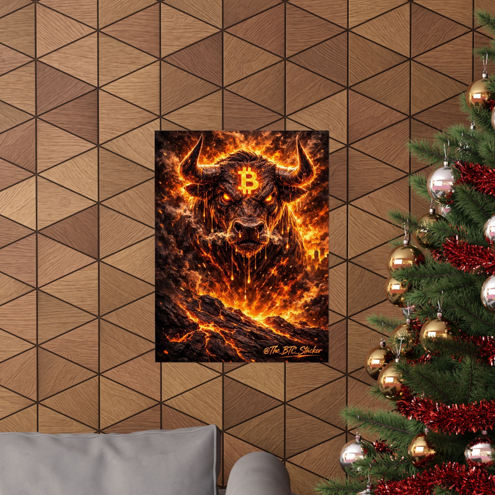 Bitcoin Bull Matte Vertical Posters
