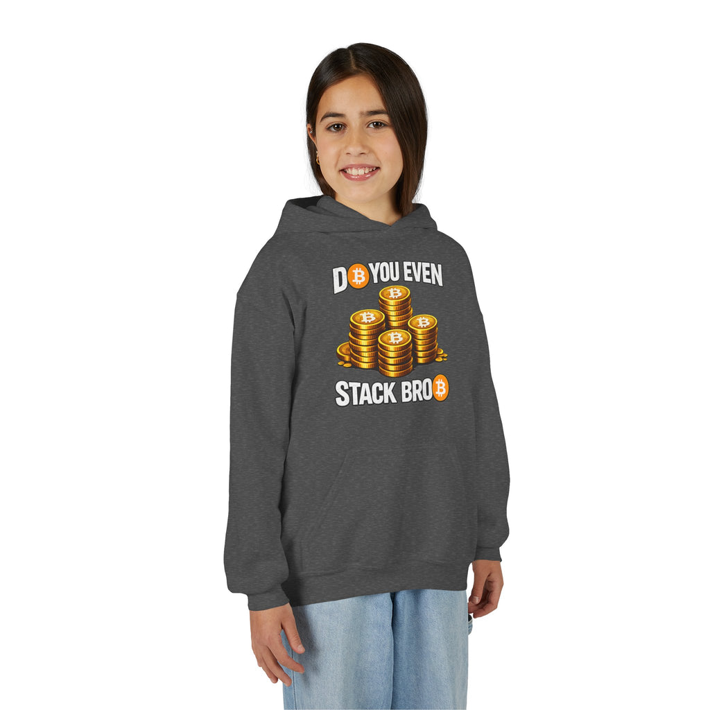Do You Even Stack Bro Youth Heavy Blend Hooded Sweatshirt