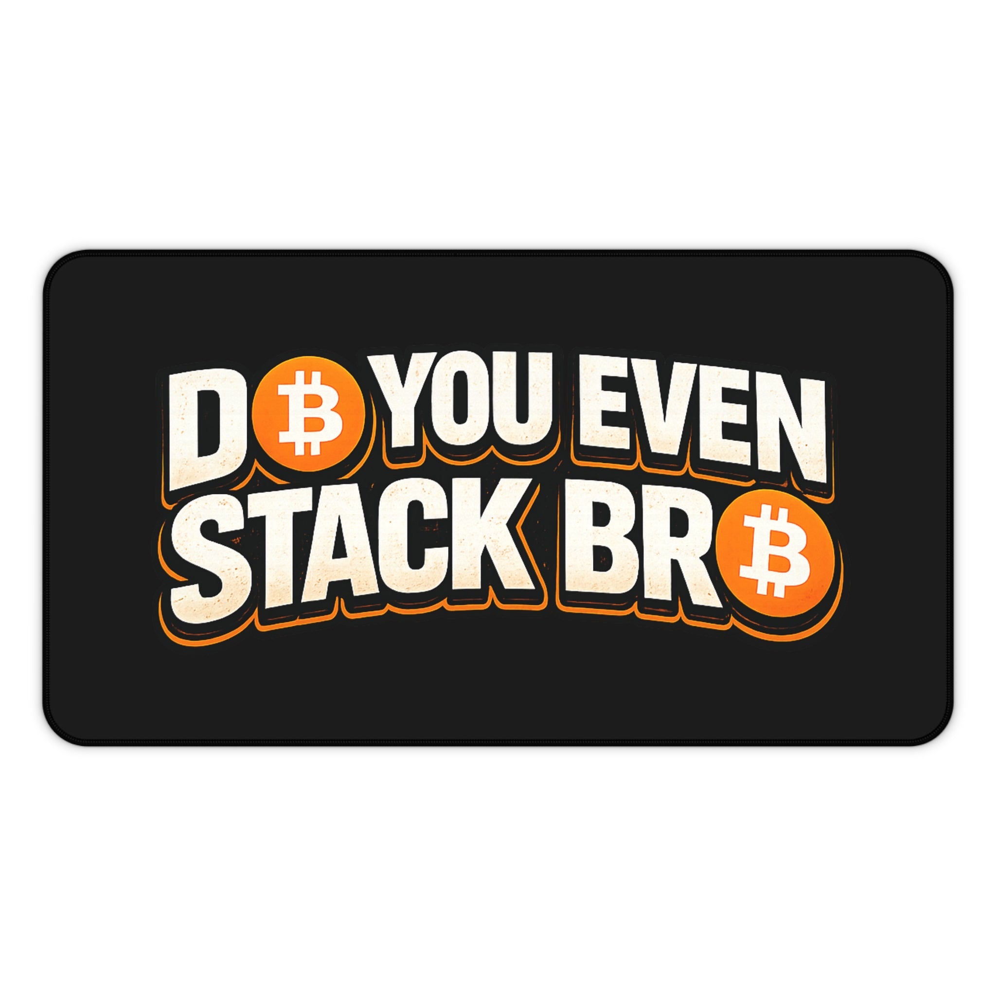 Do You Even Stack Black Desk Mat