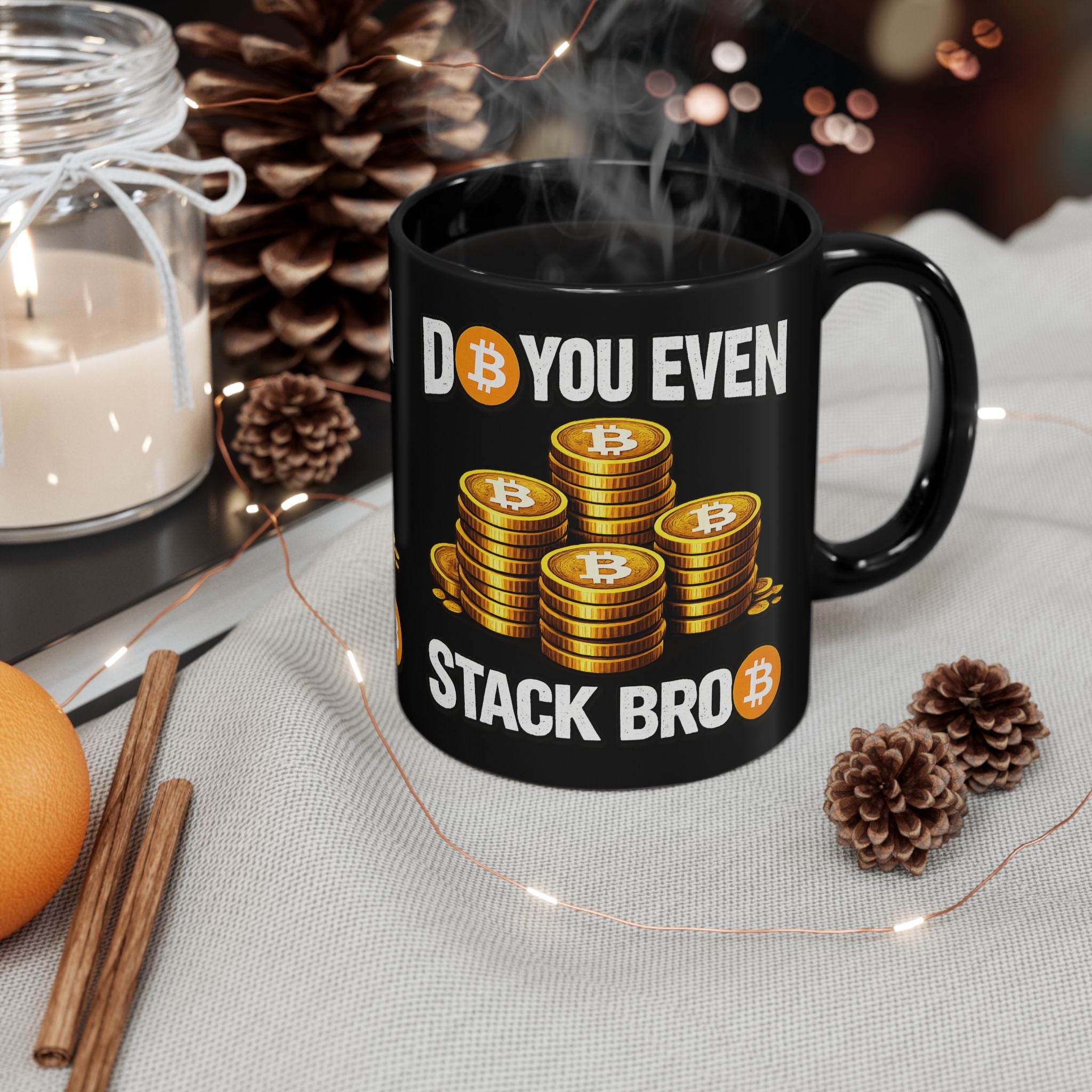 Do You Even Stack Bro Black Mug (11oz, 15oz)