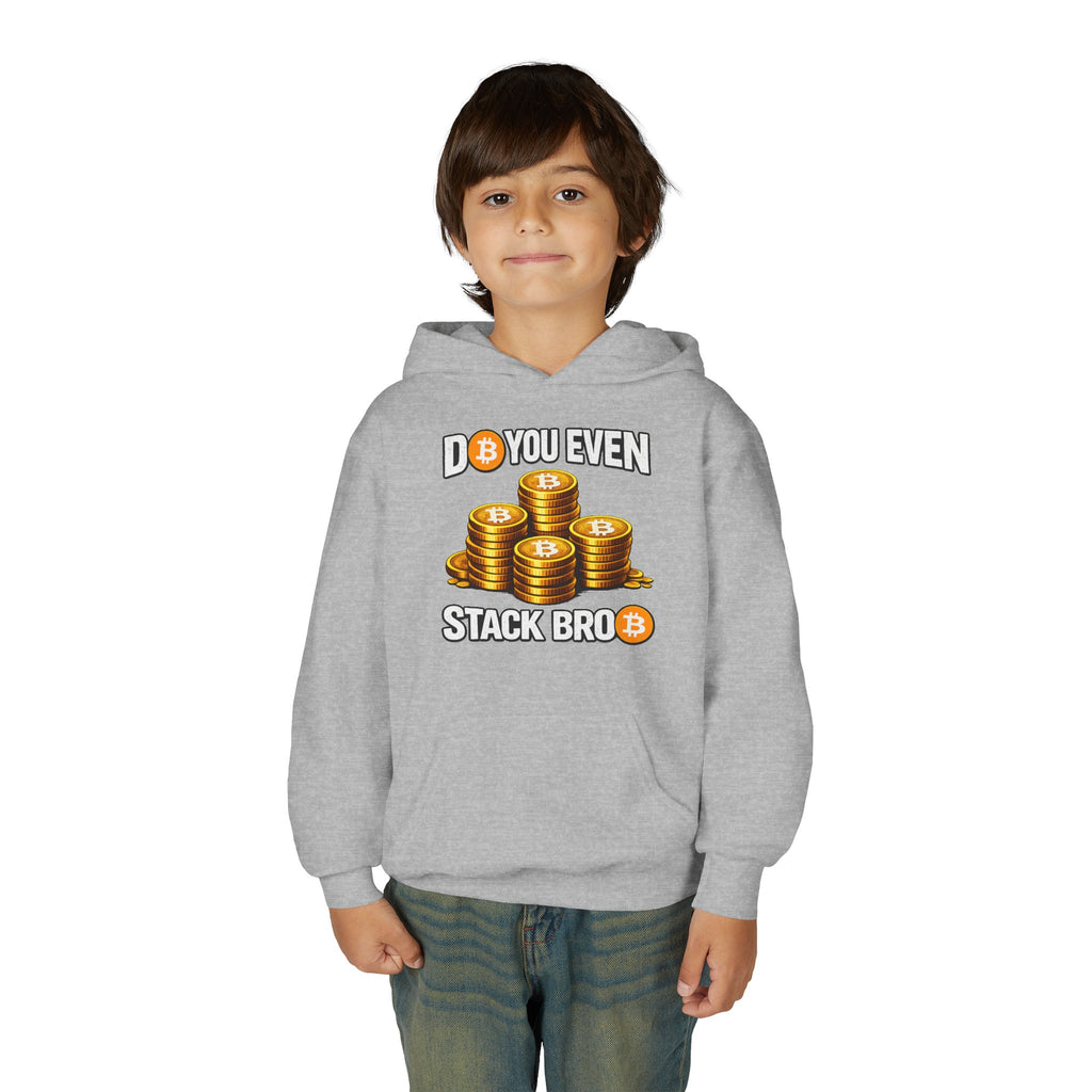 Do You Even Stack Bro Youth Heavy Blend Hooded Sweatshirt