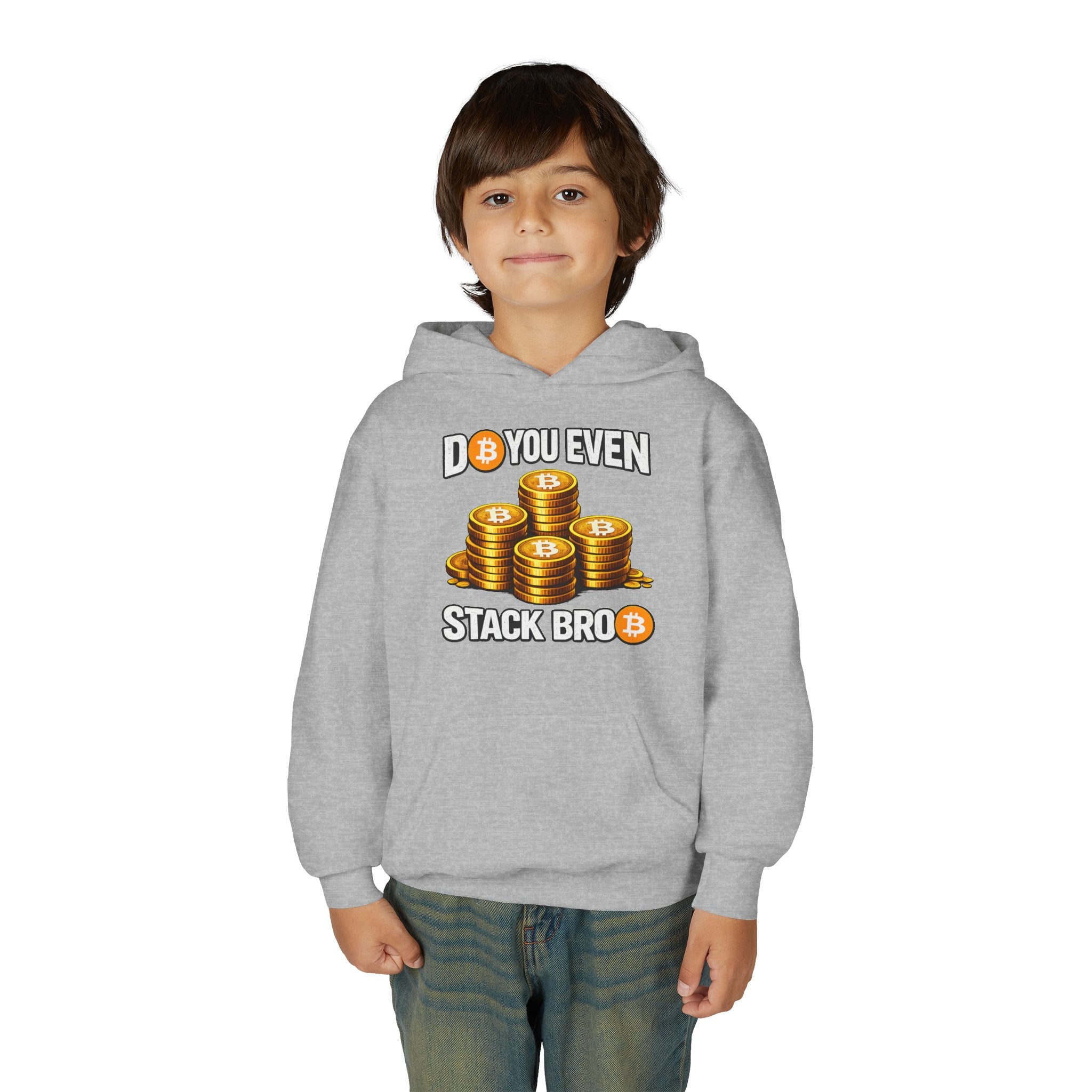 Do You Even Stack Bro Youth Heavy Blend Hooded Sweatshirt