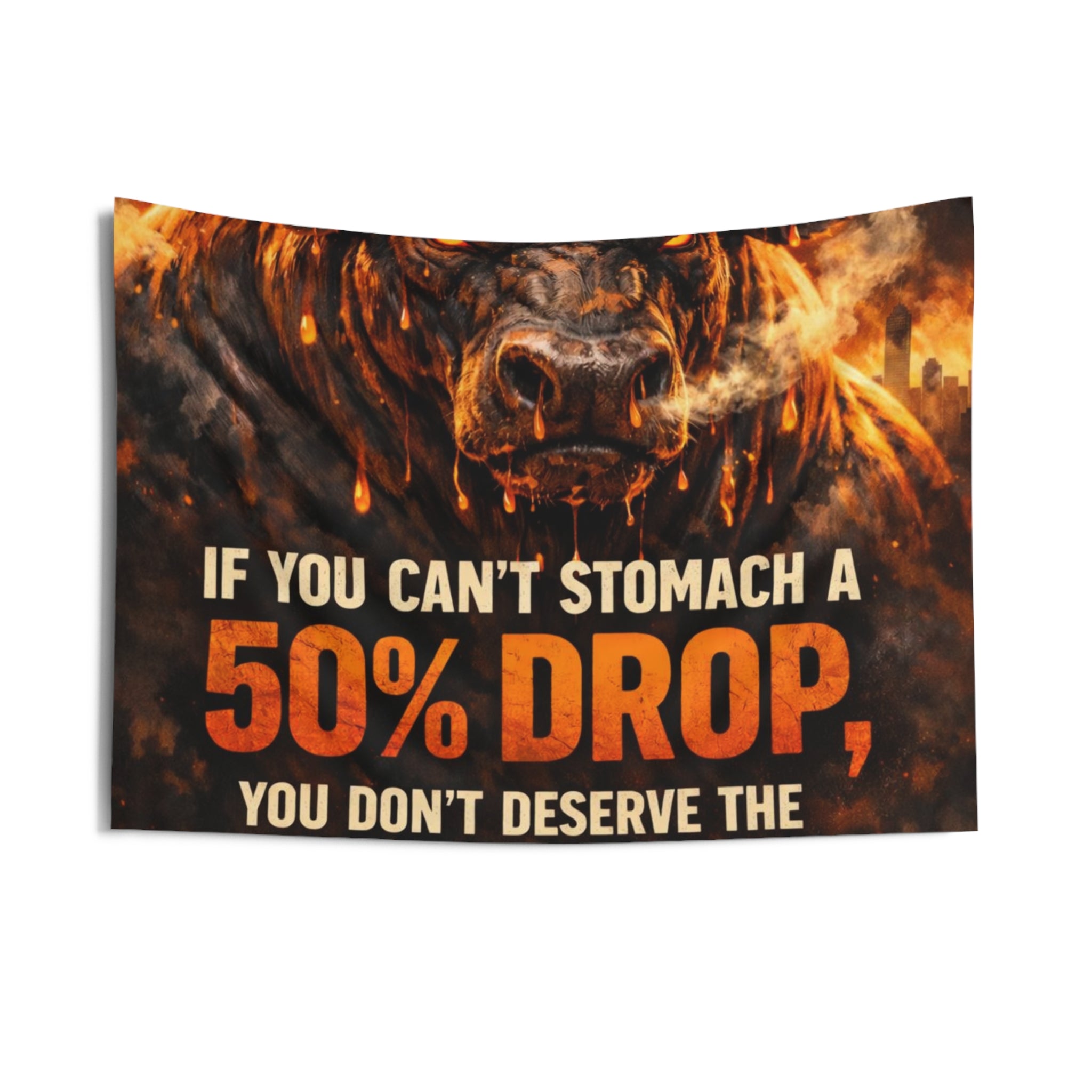 Bitcoin Gains Abstract Indoor Wall Tapestries