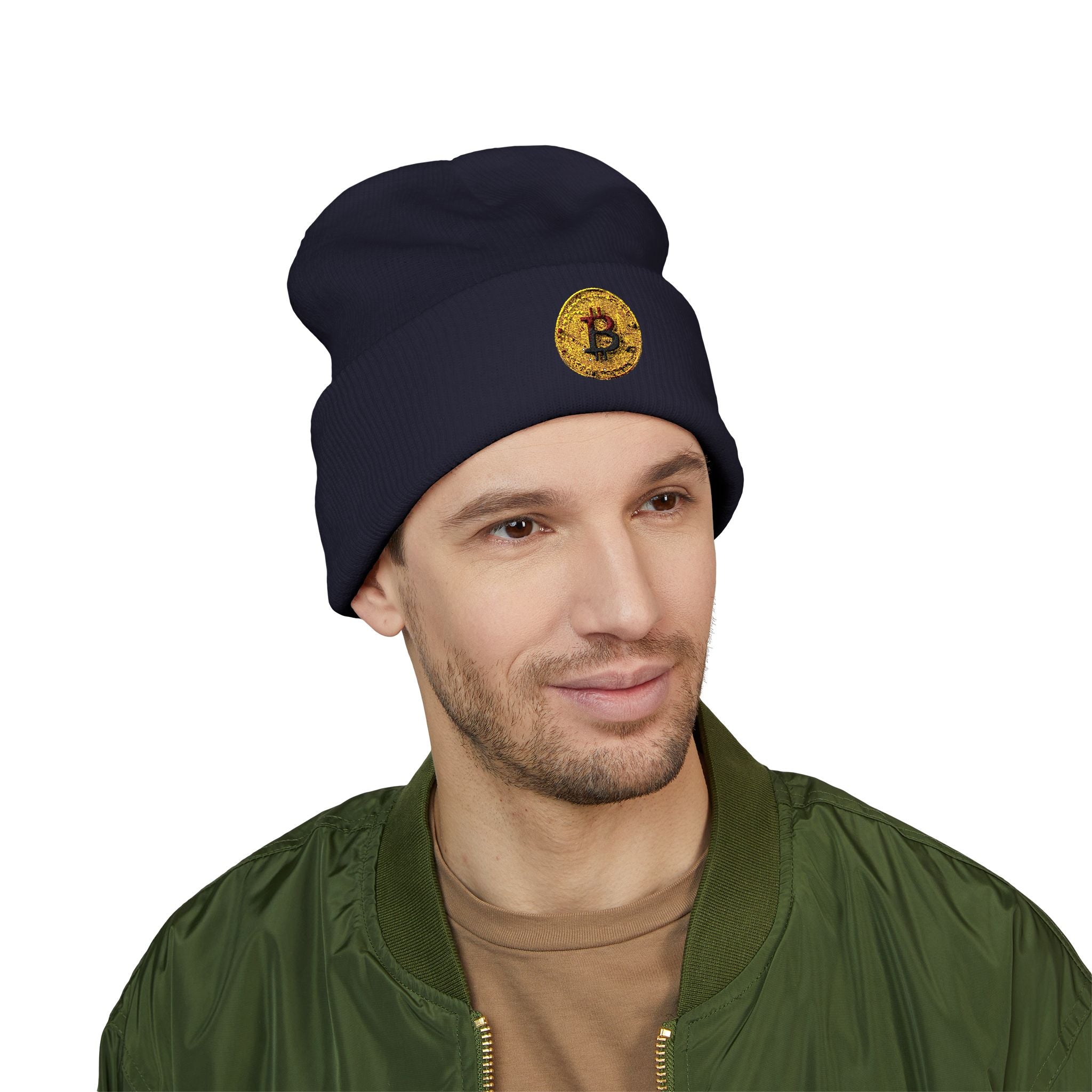 Bitcoin Classic Cuffed Beanie (Embroidery)