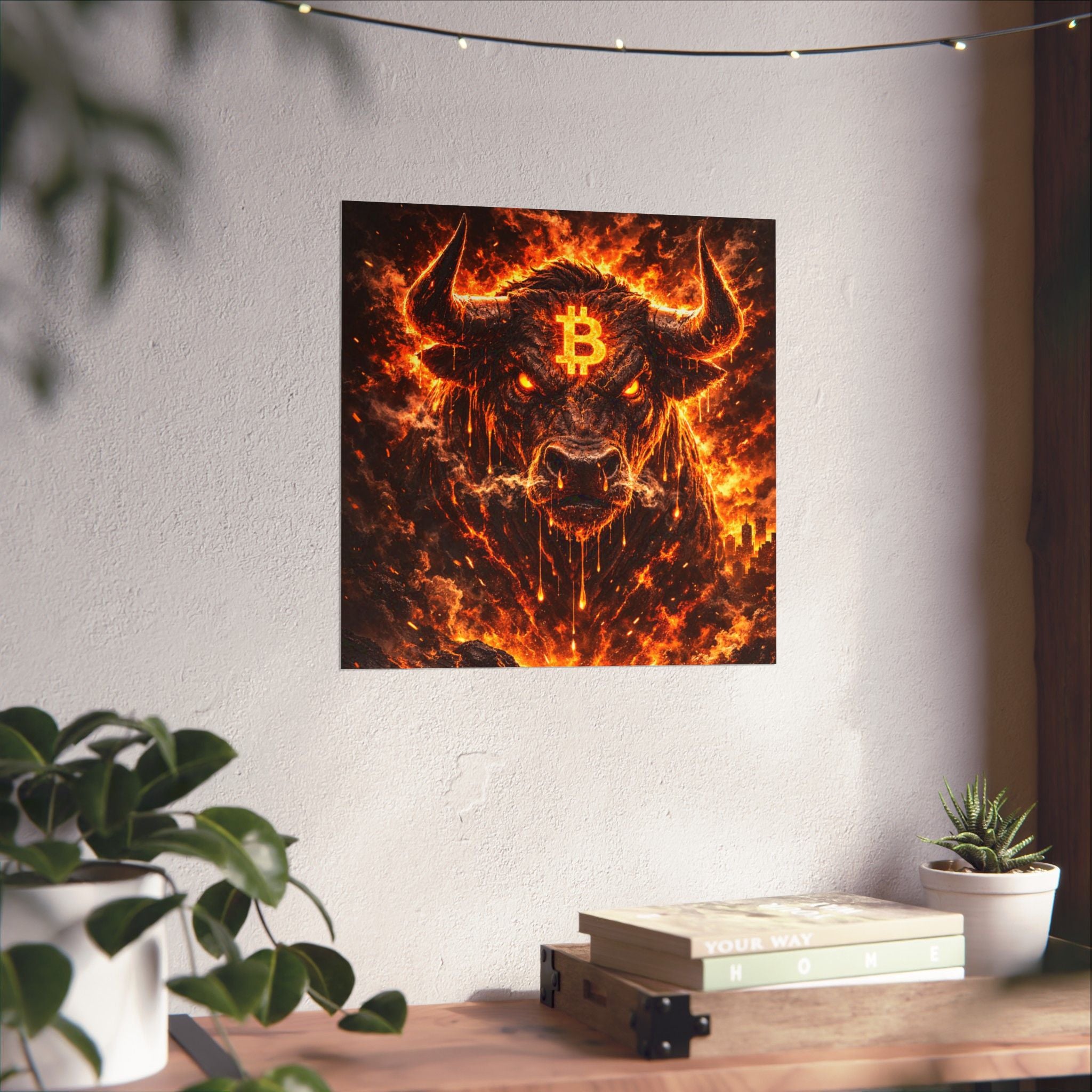 Bitcoin Bull Matte Vertical Posters
