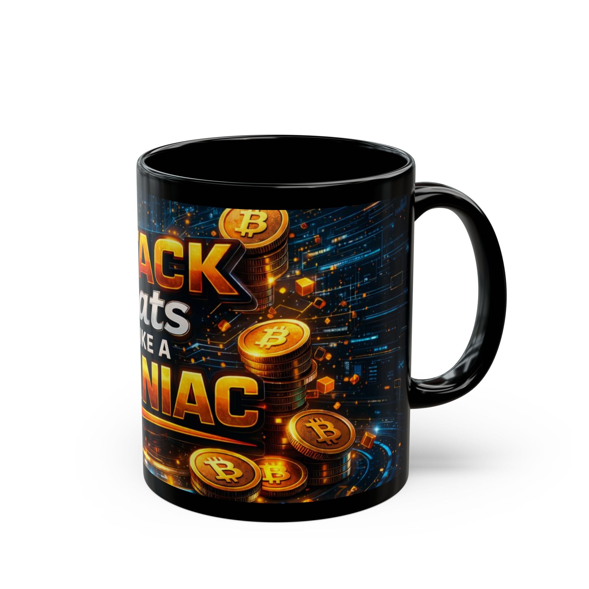 Stack Full Art Black Mug (11oz, 15oz)