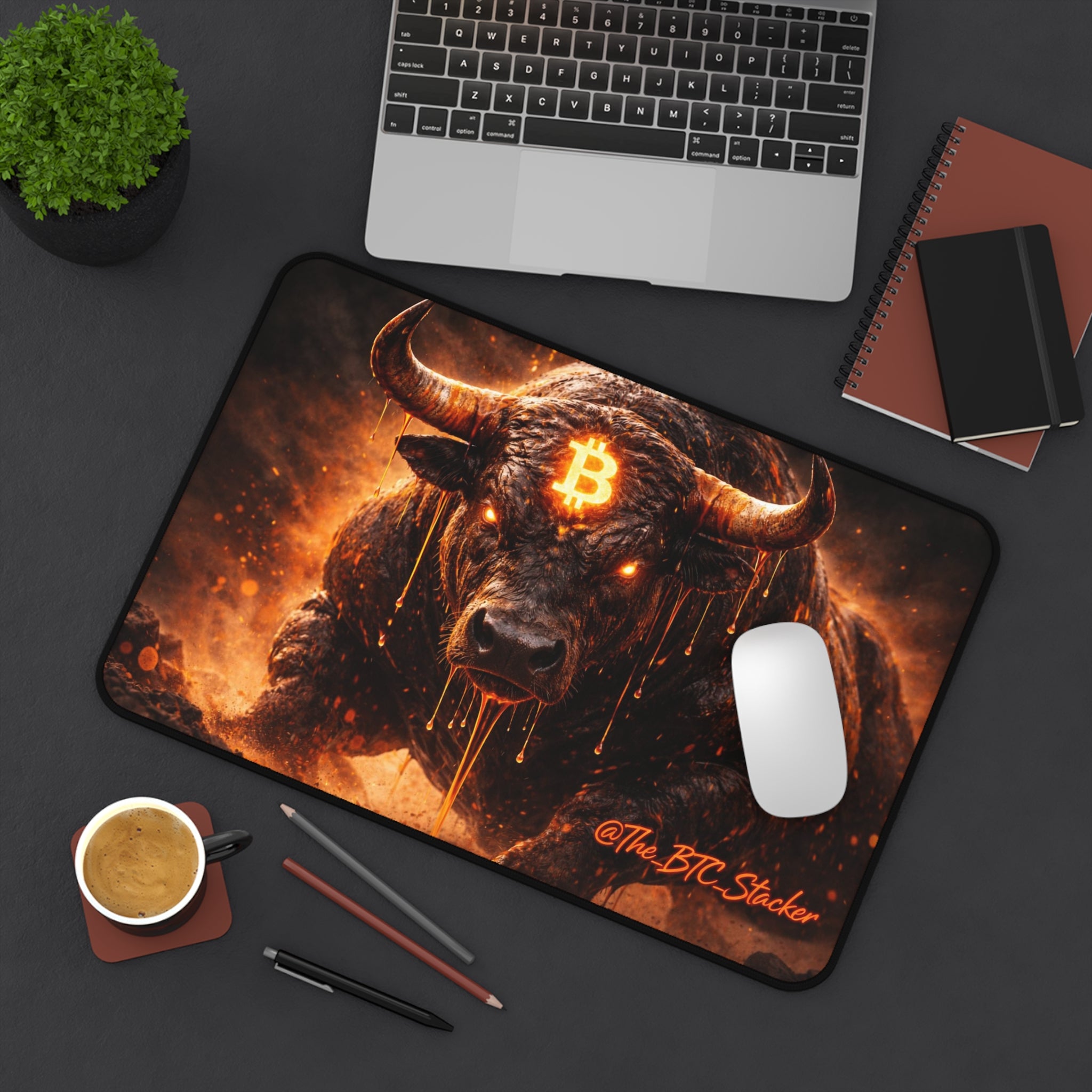 Bitcoin Bull Desk Mat