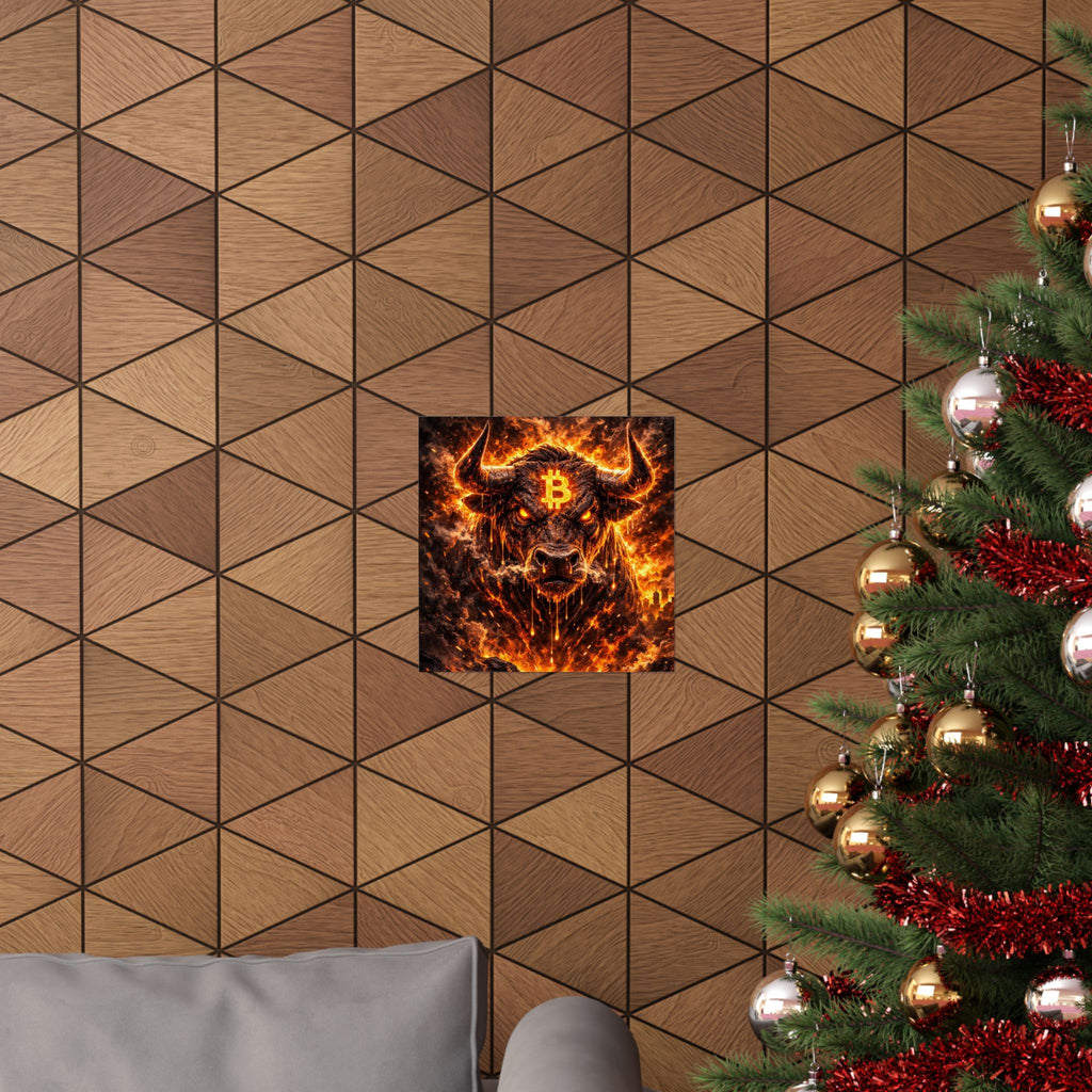 Bitcoin Bull Matte Vertical Posters