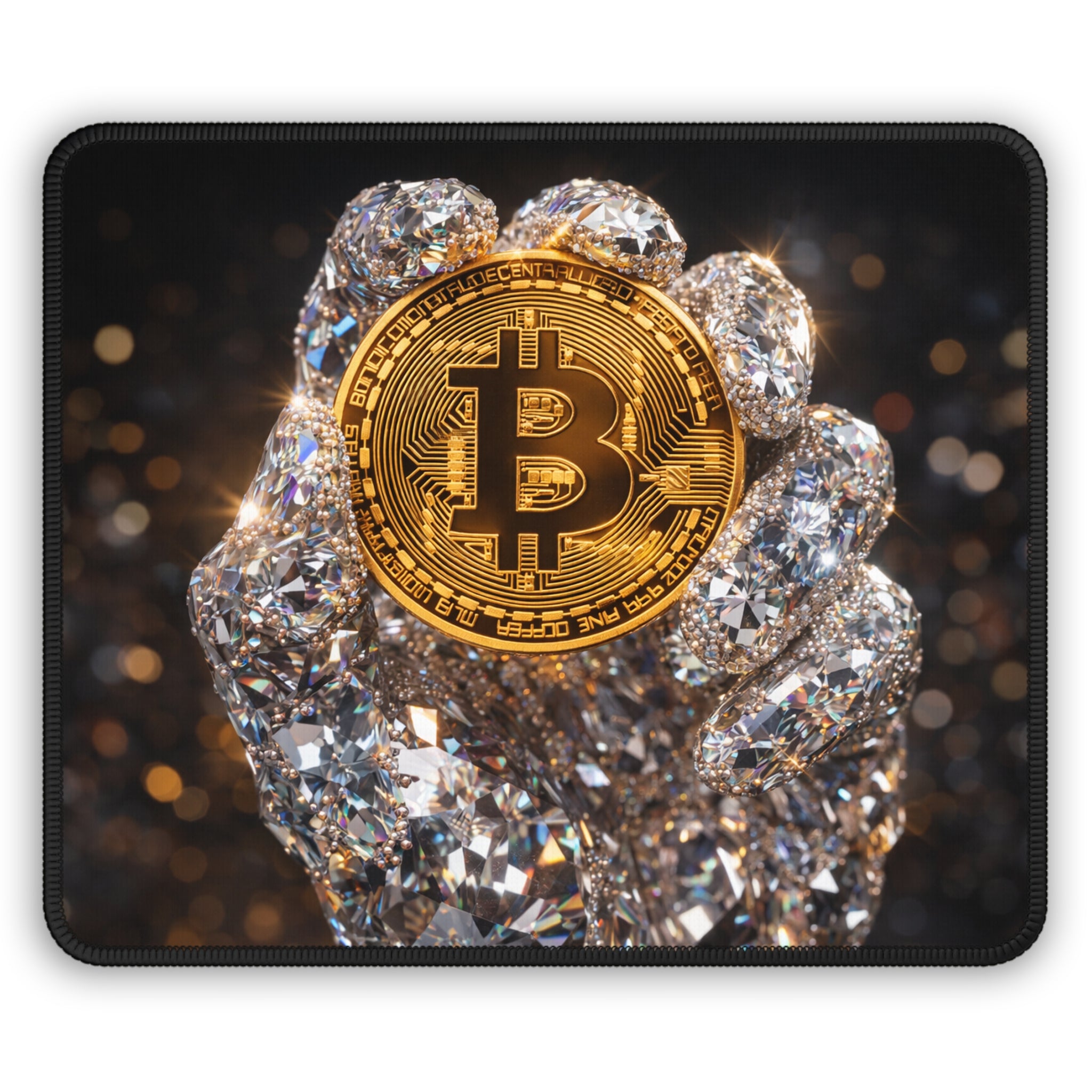 Diamond Hand Bitcoin Gaming Mouse Pad