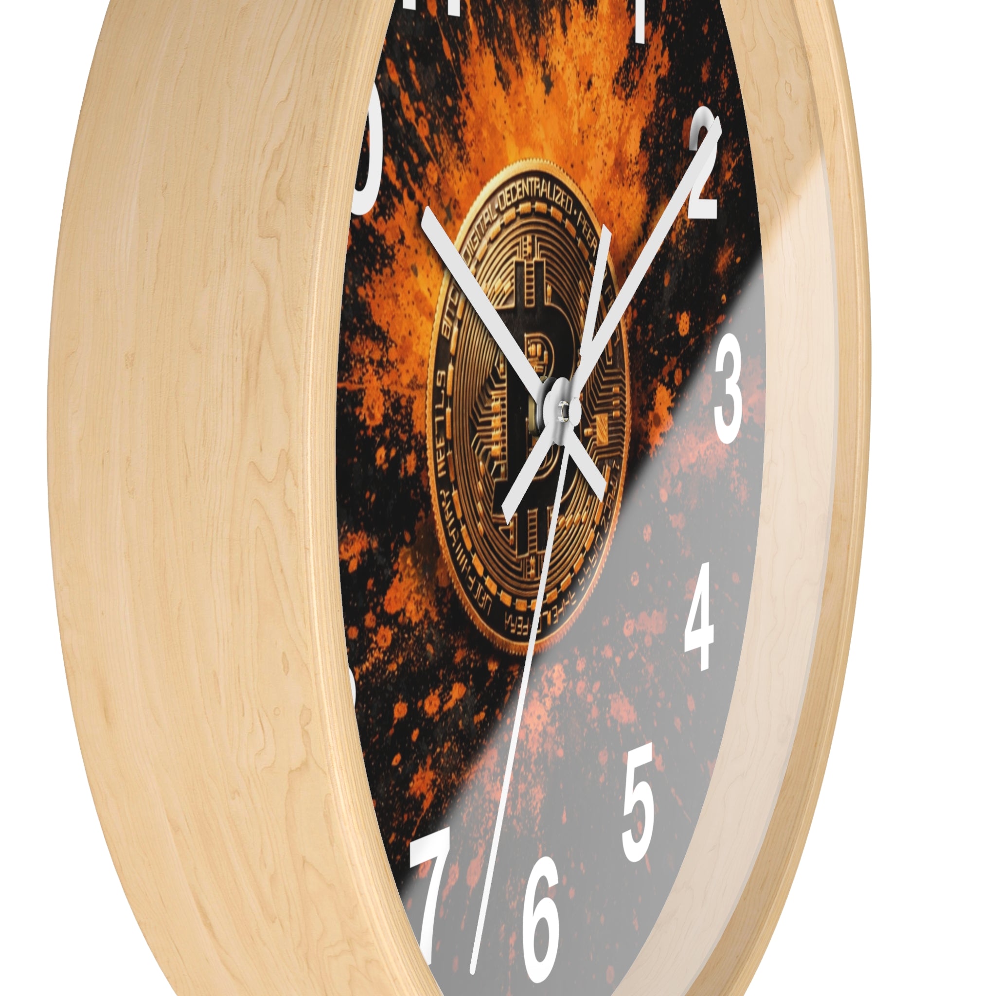 Bitcoin Abstract Wall Clock