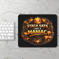 Stack Sats like a Maniac Emblem Gaming Mouse Pad