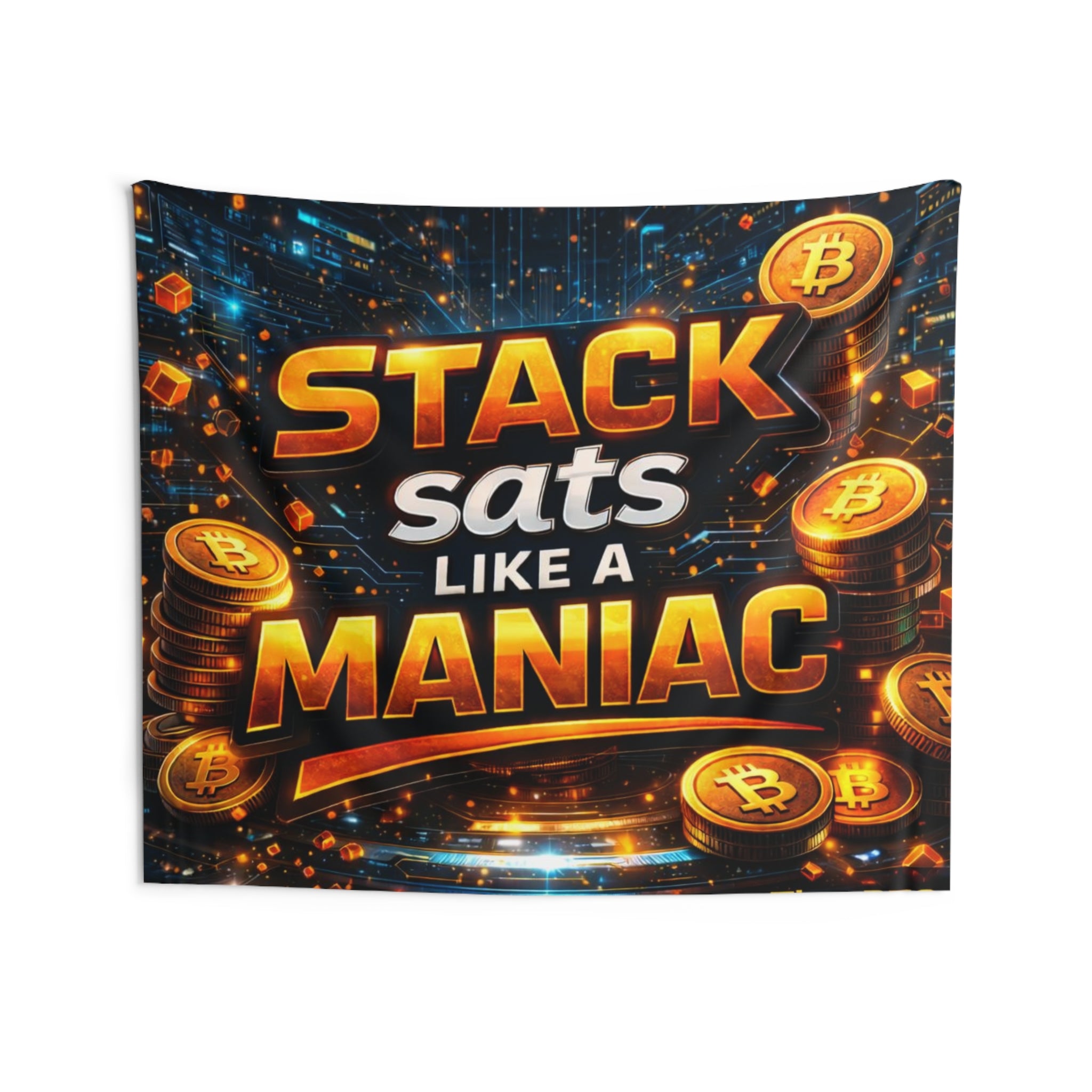 Stack like a Maniac Indoor Wall Tapestries