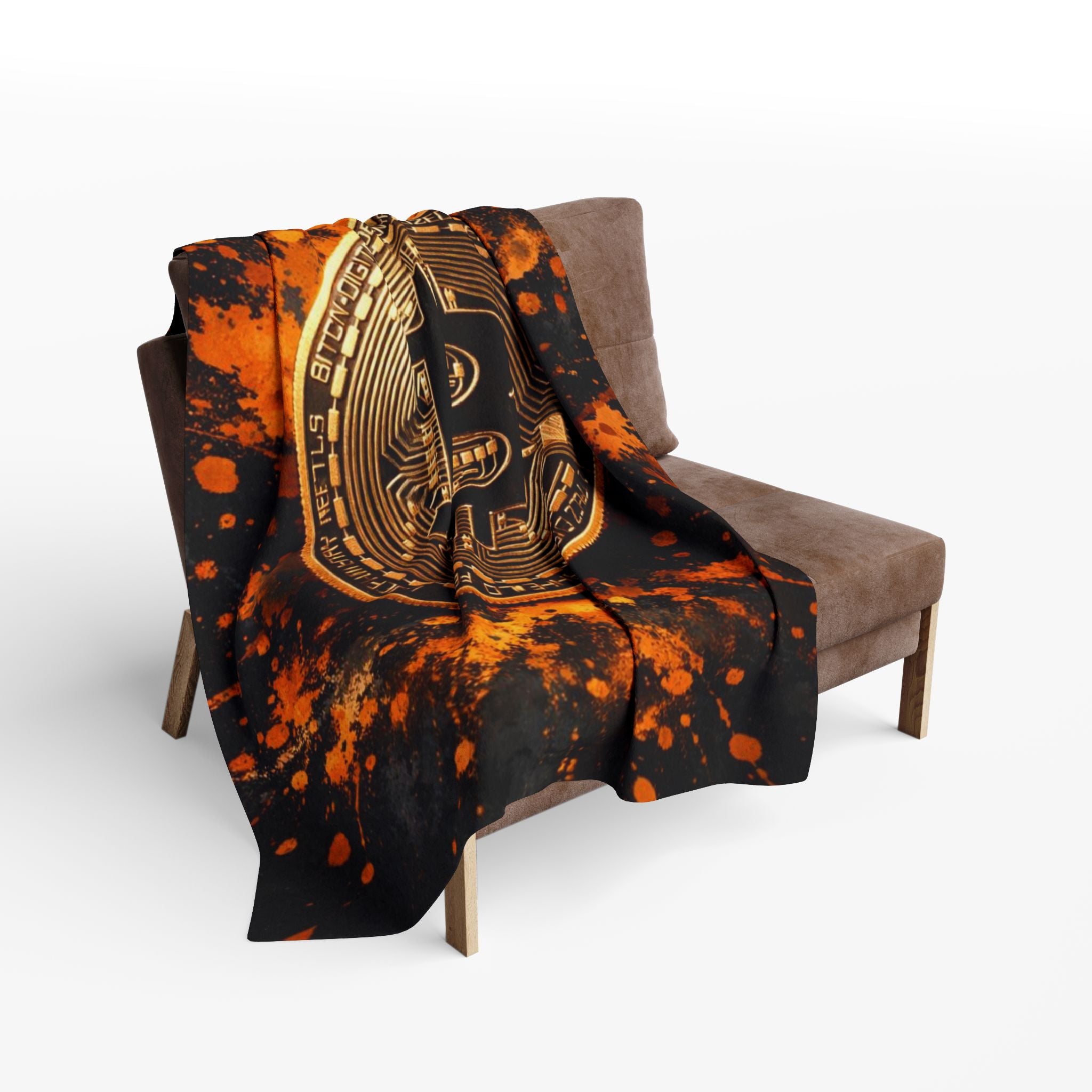 Bitcoin Full Art Arctic Fleece Blanket