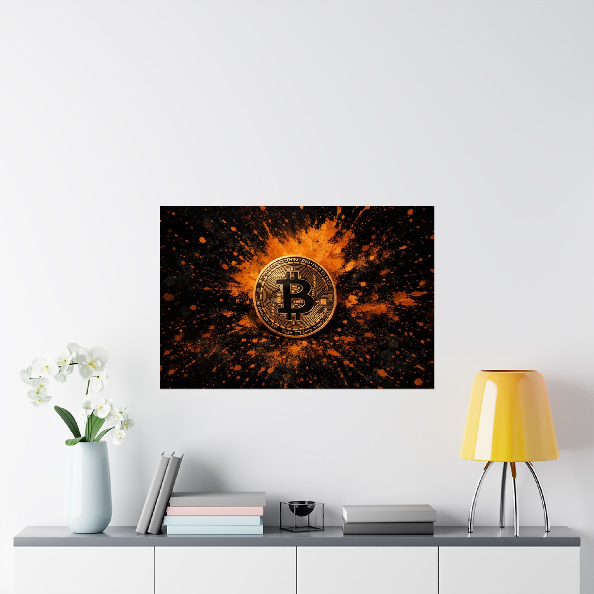 Bitcoin Full Art Matte Horizontal Posters