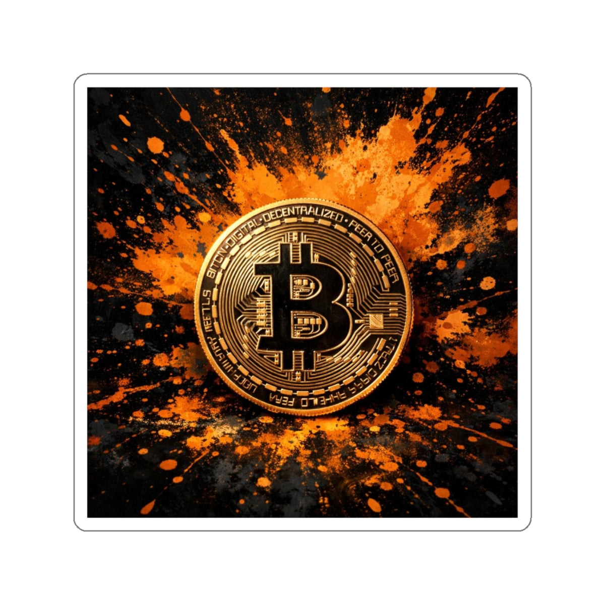 Bitcoin Full Art Die-Cut Stickers