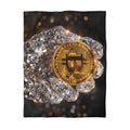 Diamond Hand Bitcoin Microfiber Duvet Cover