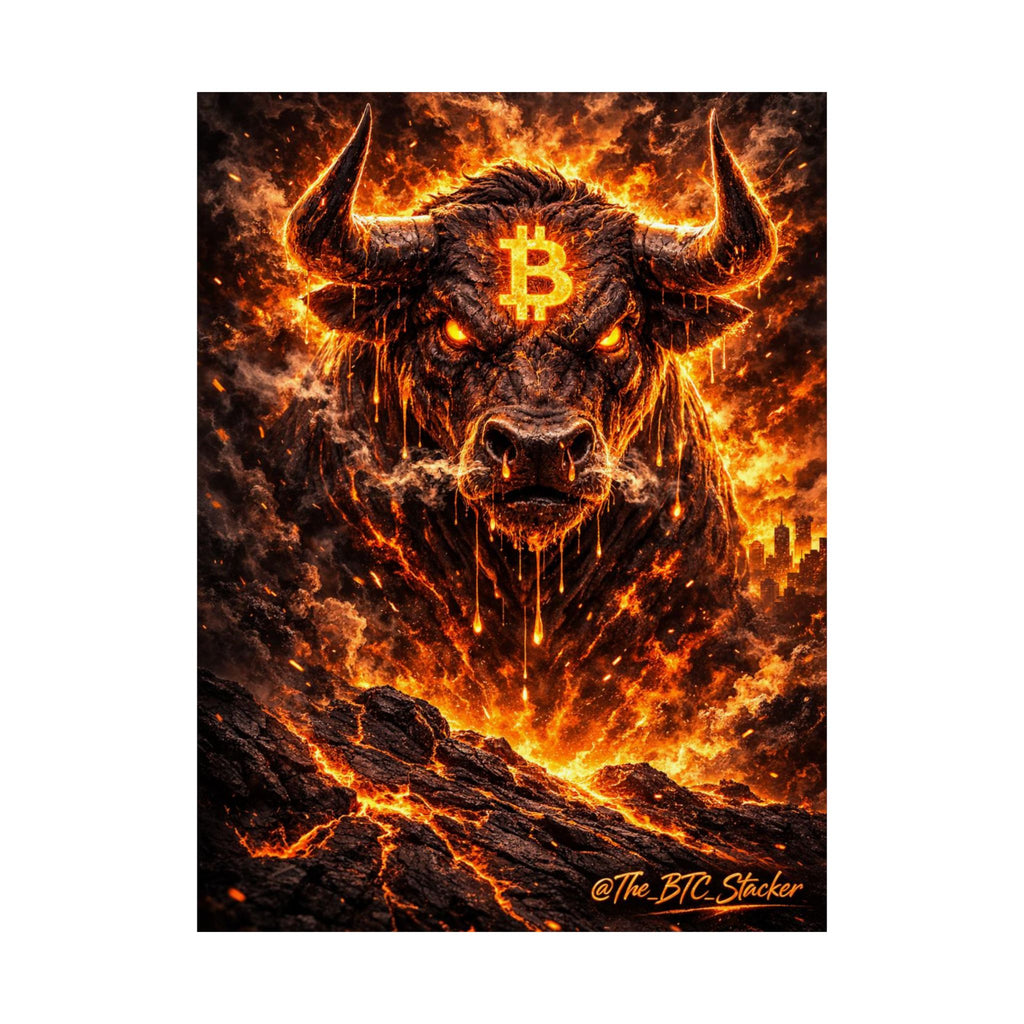 Bitcoin Bull Matte Vertical Posters