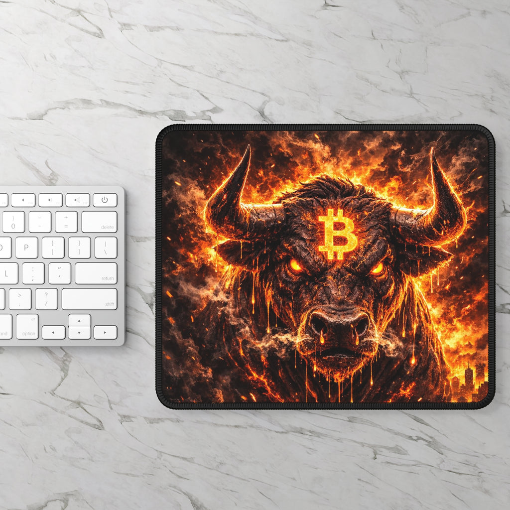 Bitcoin Bull Gaming Mouse Pad