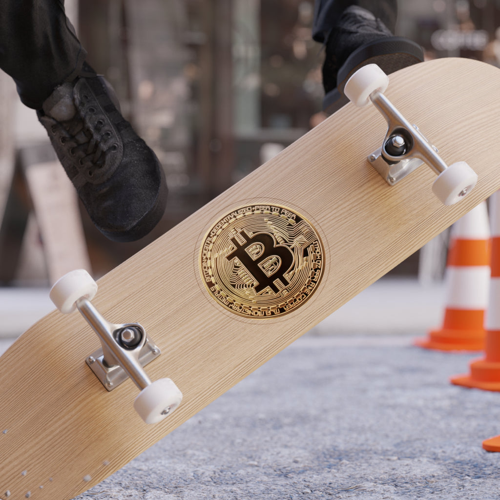 Bitcoin Transparent Outdoor Stickers, Die-Cut, 1pc