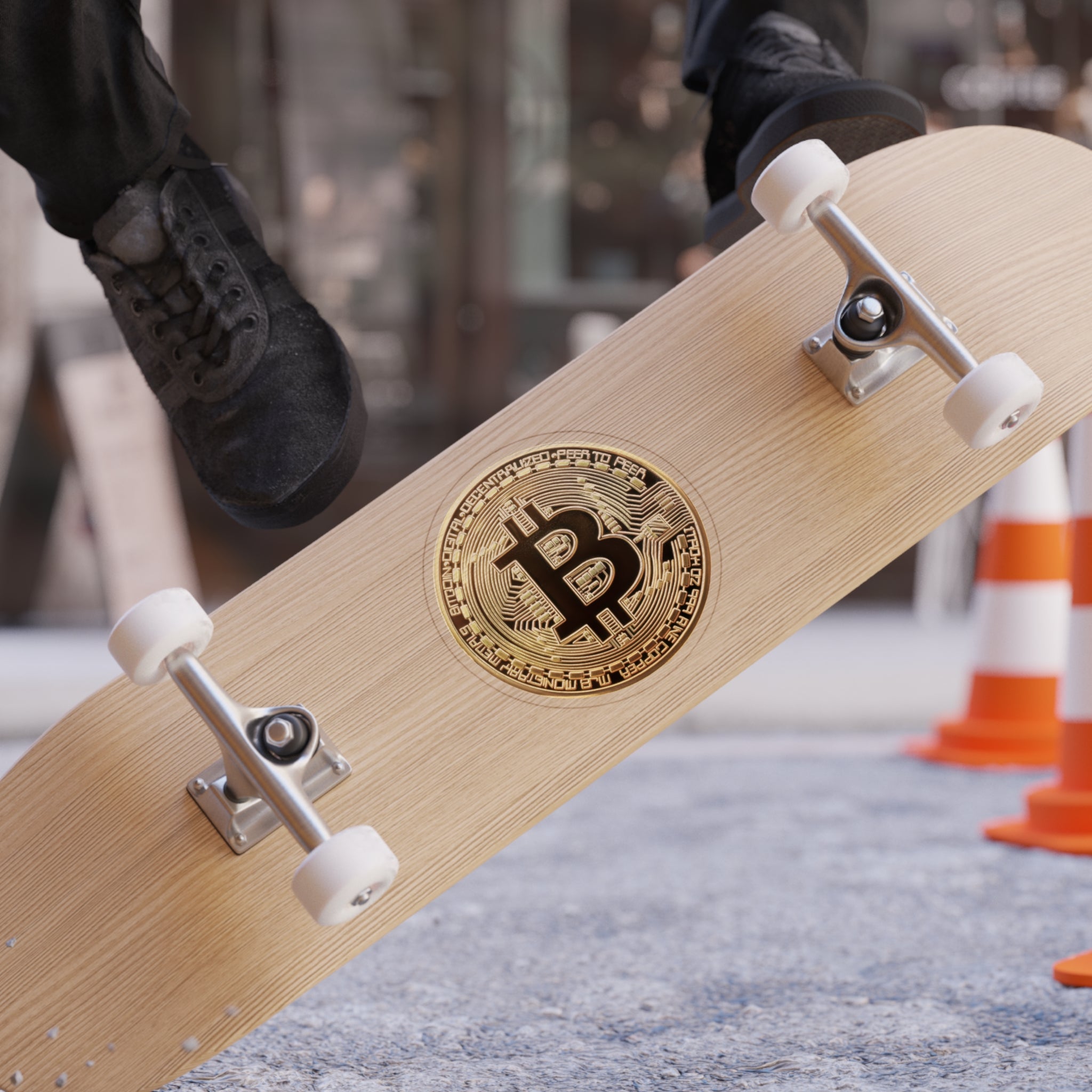 Bitcoin Transparent Outdoor Stickers, Die-Cut, 1pc