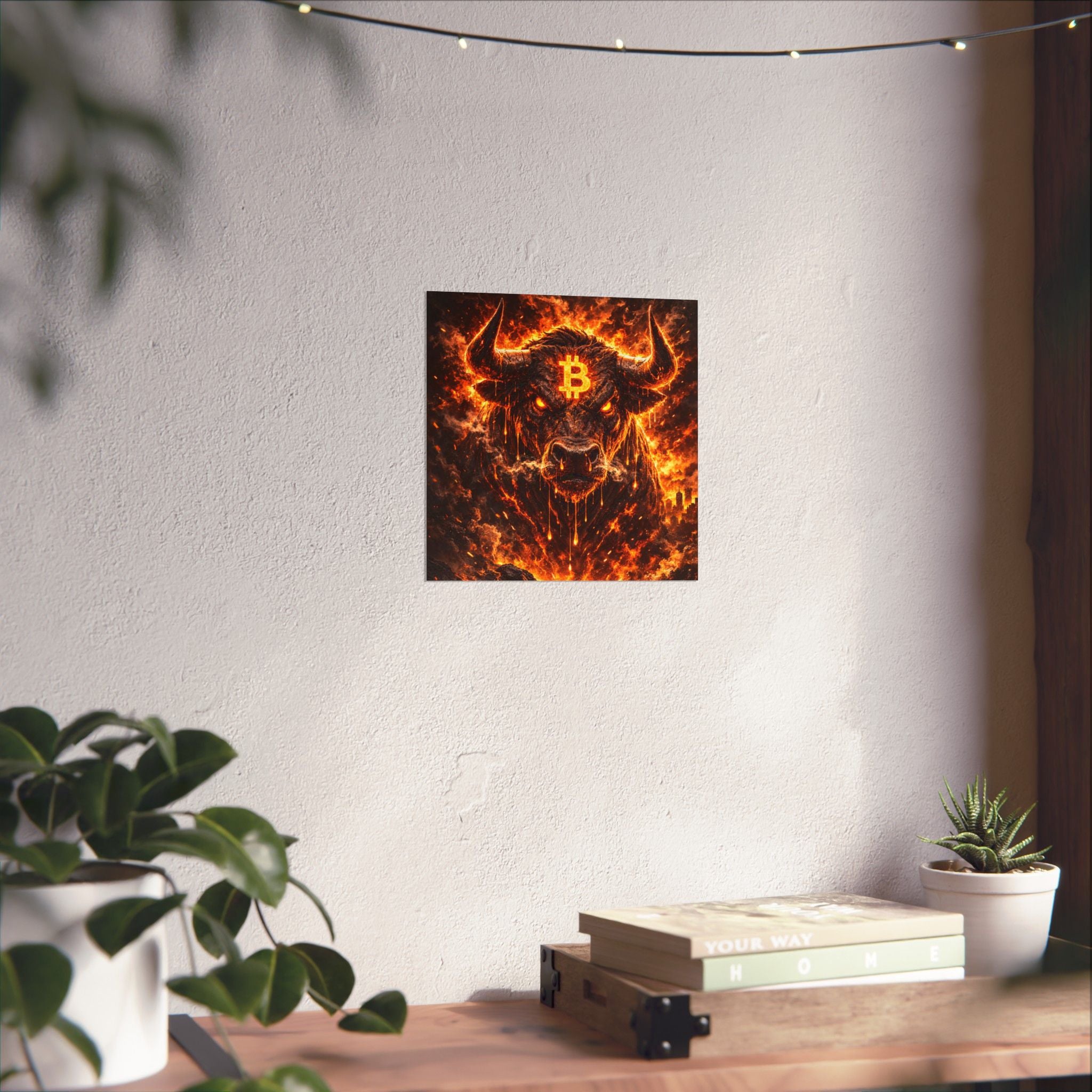 Bitcoin Bull Matte Vertical Posters
