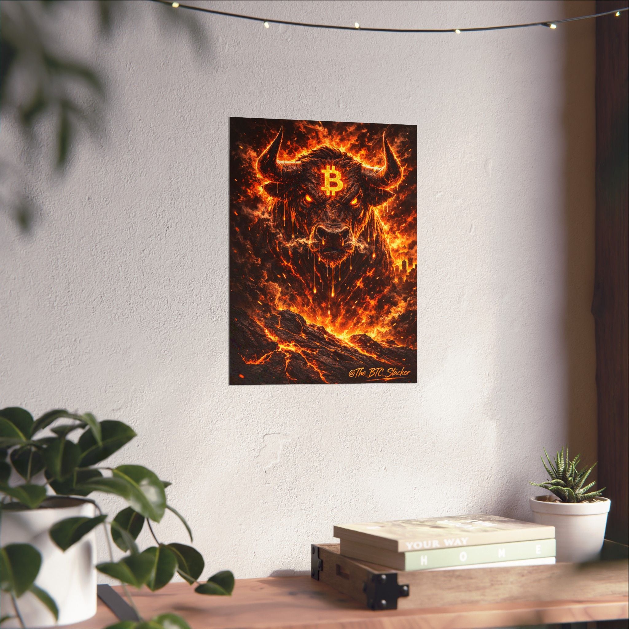 Bitcoin Bull Matte Vertical Posters