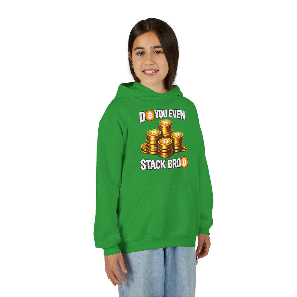 Do You Even Stack Bro Youth Heavy Blend Hooded Sweatshirt
