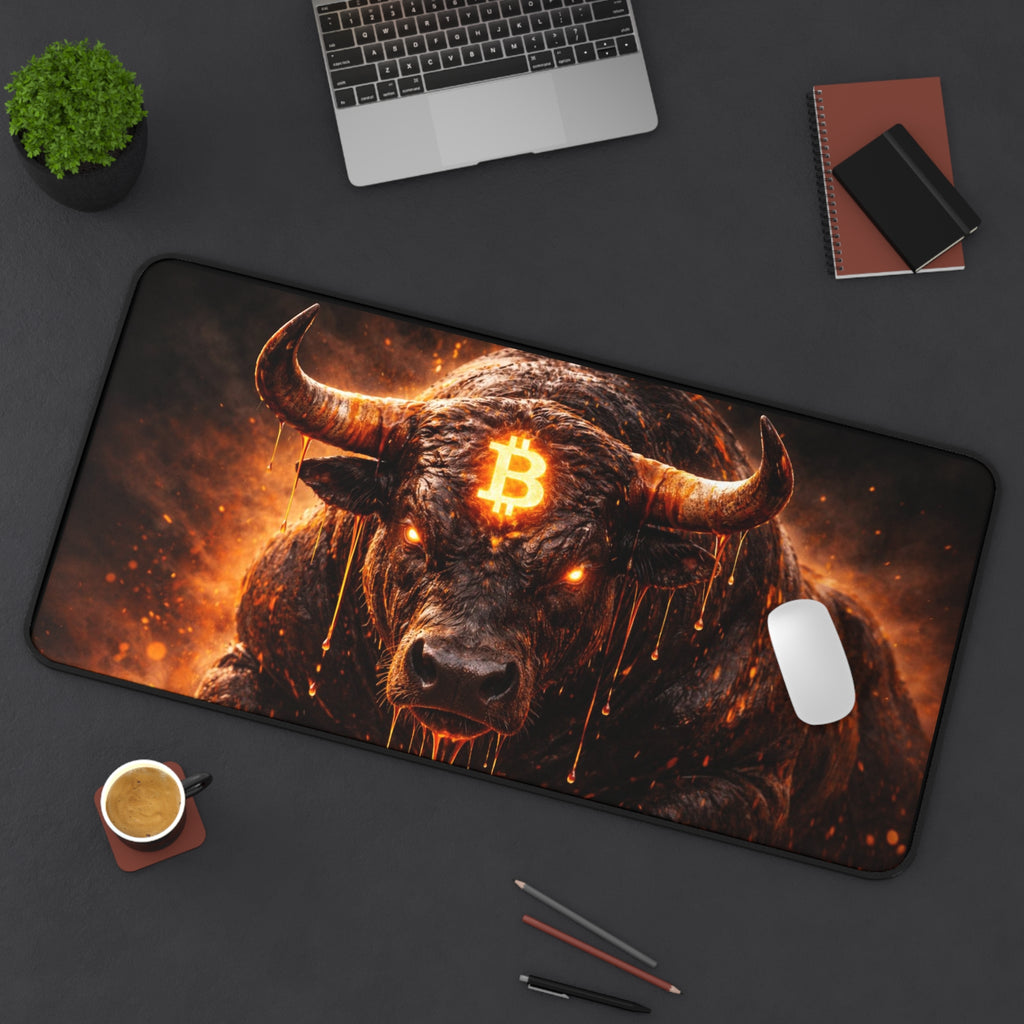 Bitcoin Bull Desk Mat