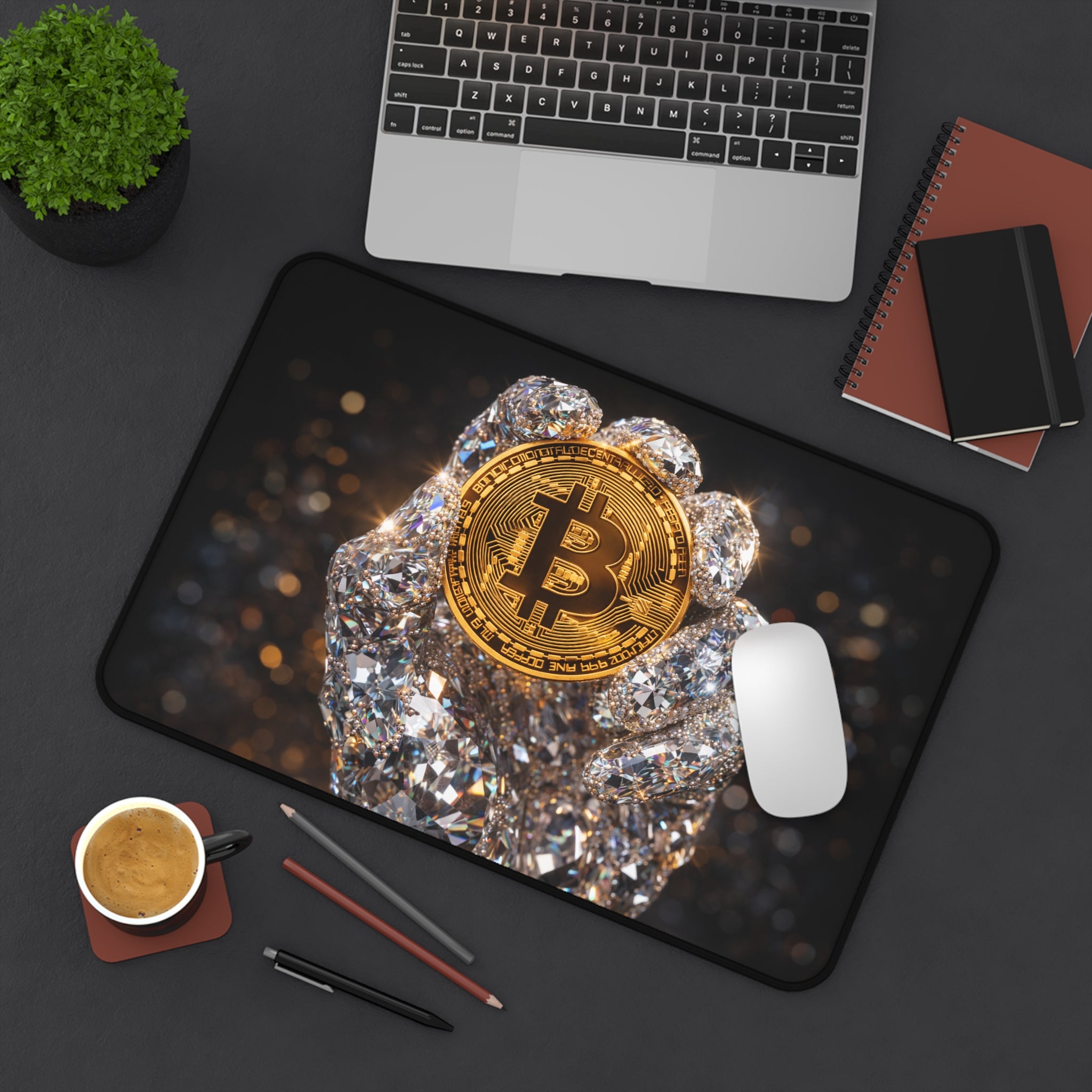 Diamond Hand Bitcoin Full Art Desk Mat