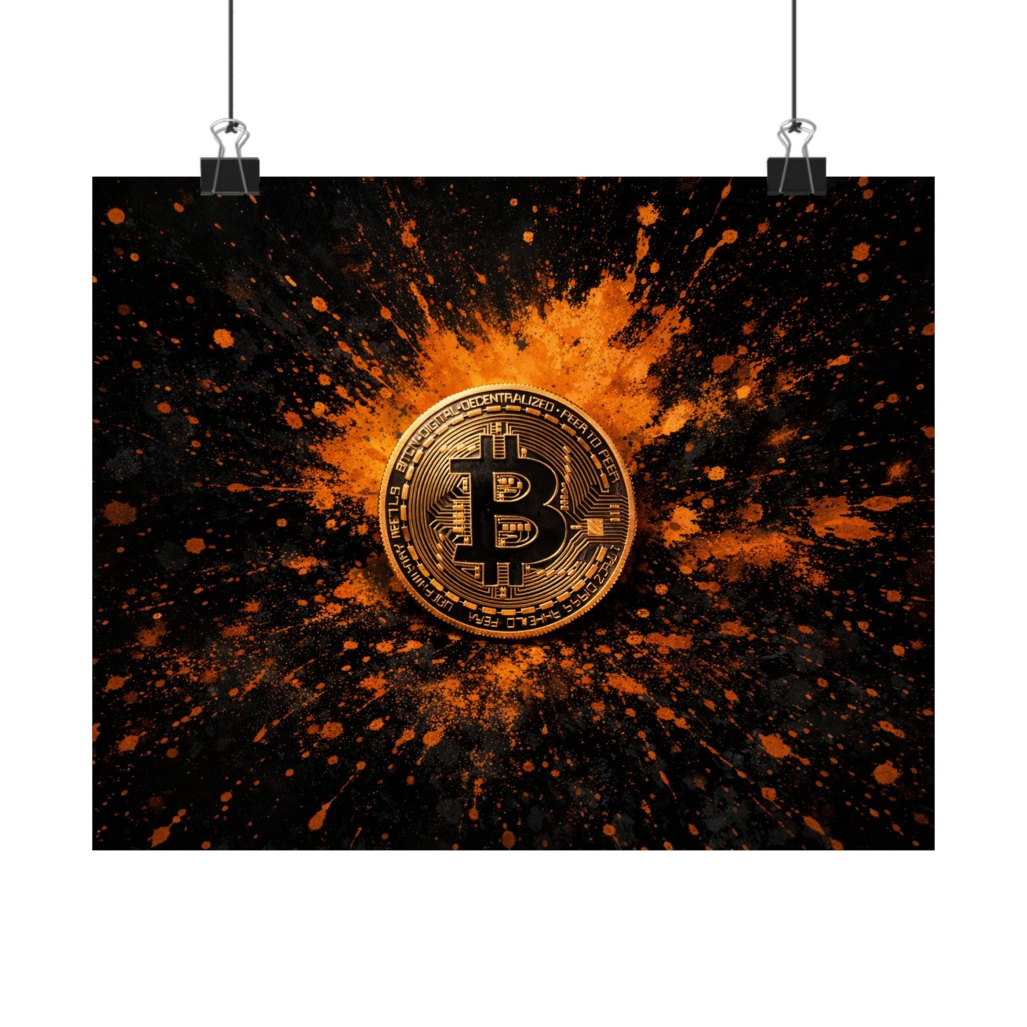 Bitcoin Full Art Matte Horizontal Posters