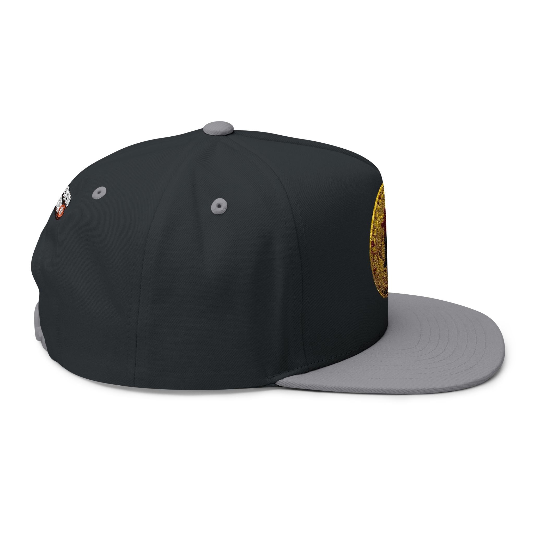 Bitcoin Logo Flat Bill Cap (Embroidery)