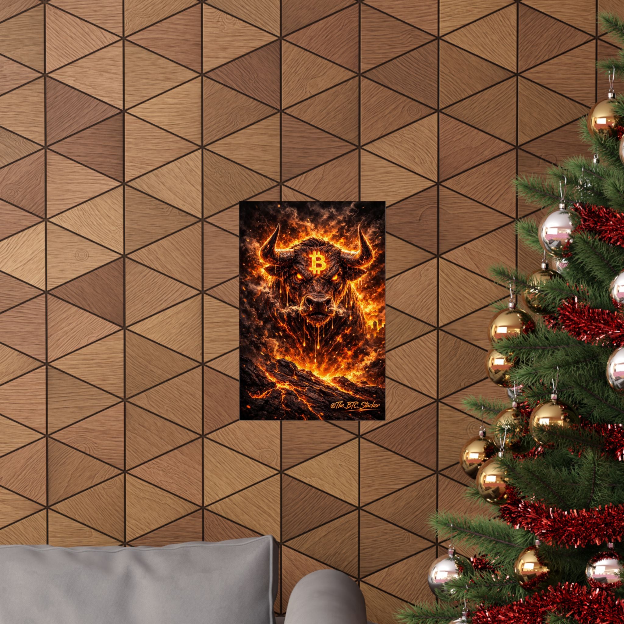 Bitcoin Bull Matte Vertical Posters